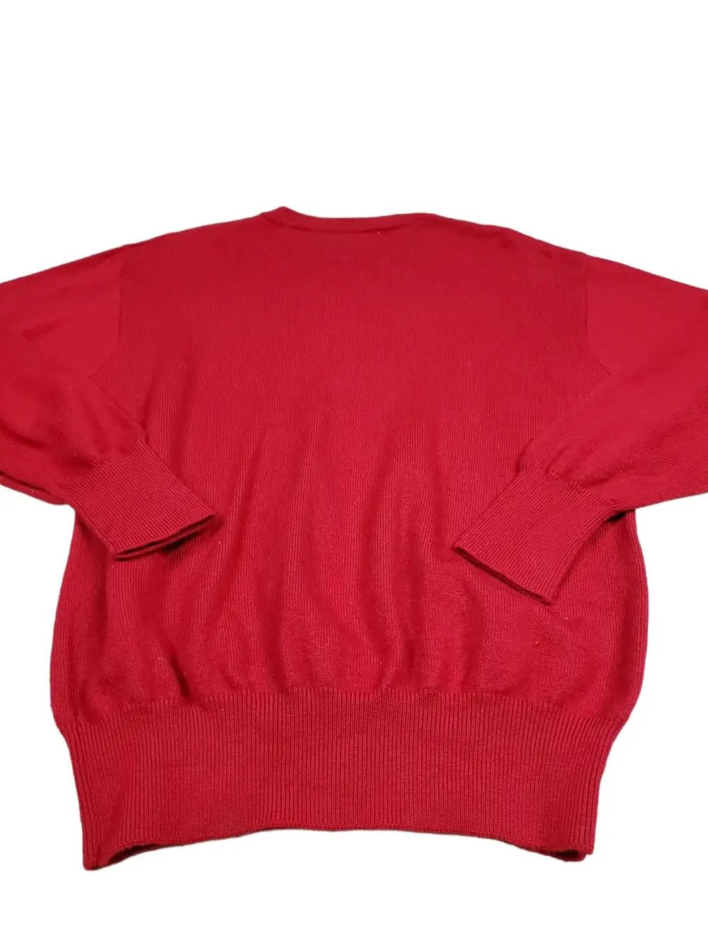 Vintage × Yves Saint Laurent Yves Saint Laurent Red Knitwear Size US L / EU 52-54 / 3 - 3 Thumbnail