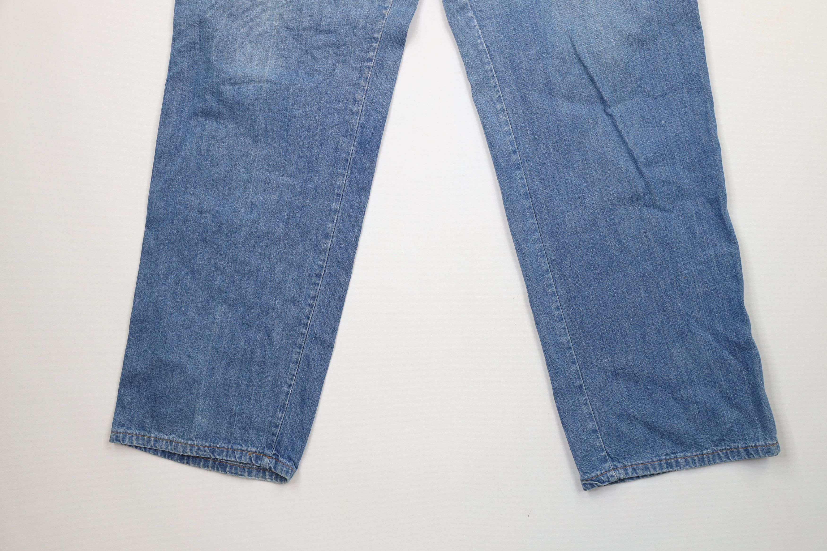 Vintage Vintage 70s Streetwear Relaxed Wide Leg Denim Jeans USA Size 42" / US 20 - 4 Thumbnail