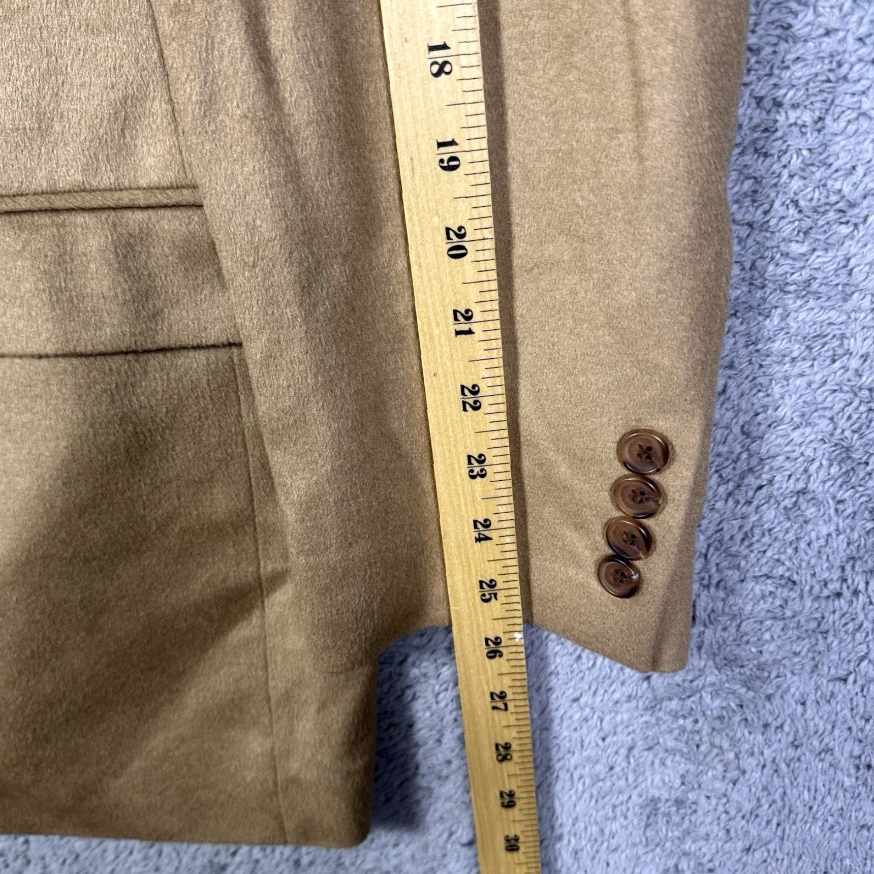 Ralph Lauren Ralph Lauren Blazer Mens 42L Sport Coat Jacket Wool Silk Cashmere Soft Brown Notch 2-Button 4-Button Single-Vented Size 42R - 5 Thumbnail