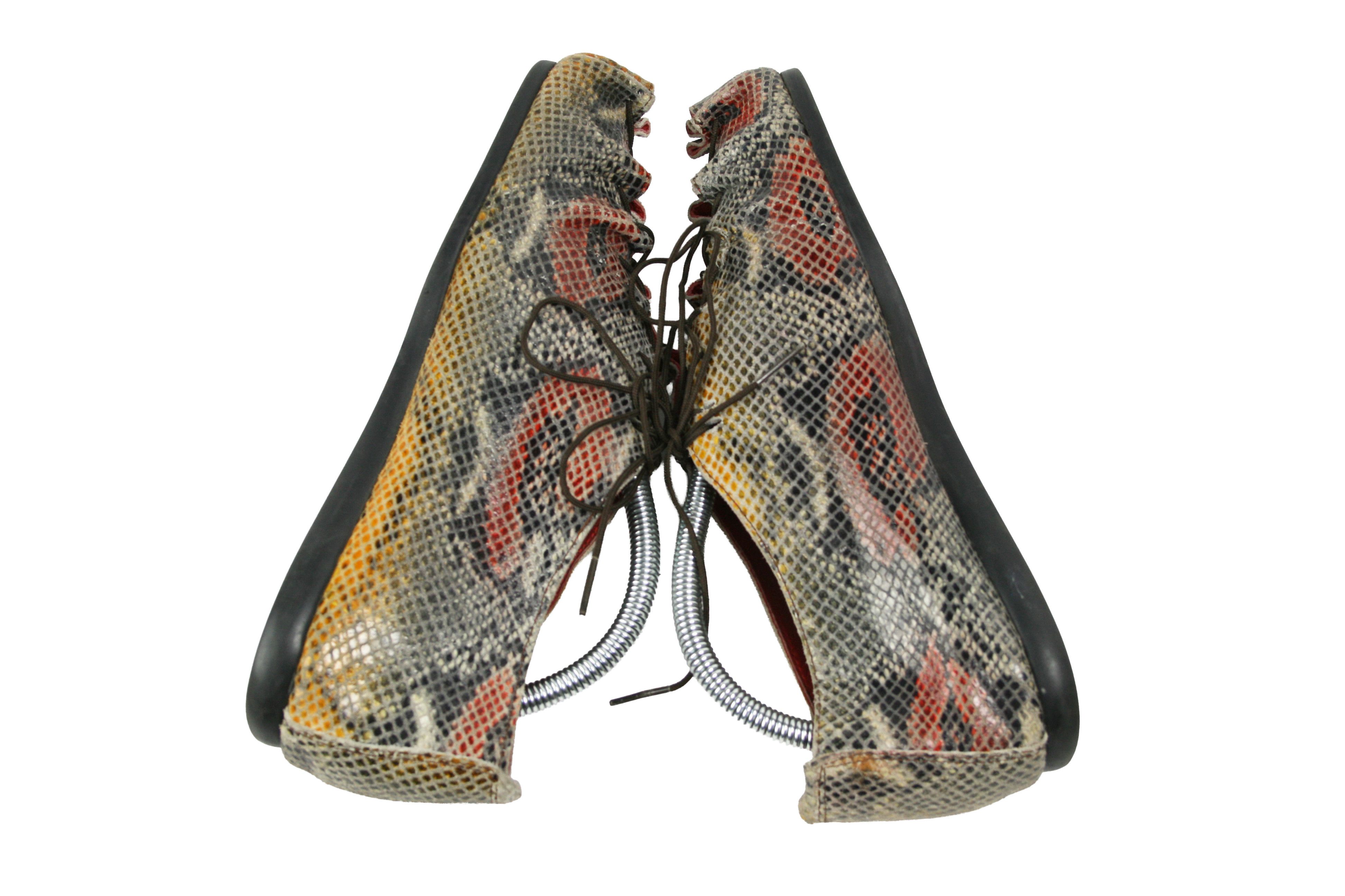 Japanese Brand Jan Jansen Y2K Snake Print Leather Ballet Flats Vintage Size US 10 / IT 40 - 9 Thumbnail