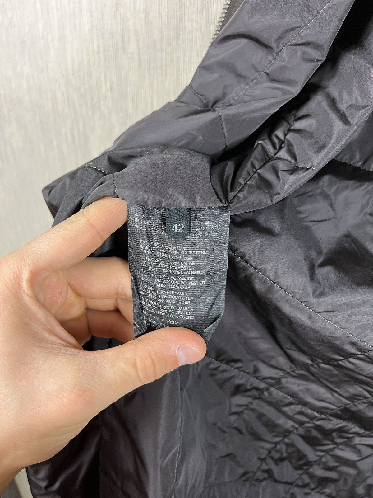 Prada Prada nylon classic jacket coat with leather casual italy Size M / US 6-8 / IT 42-44 - 24 Thumbnail