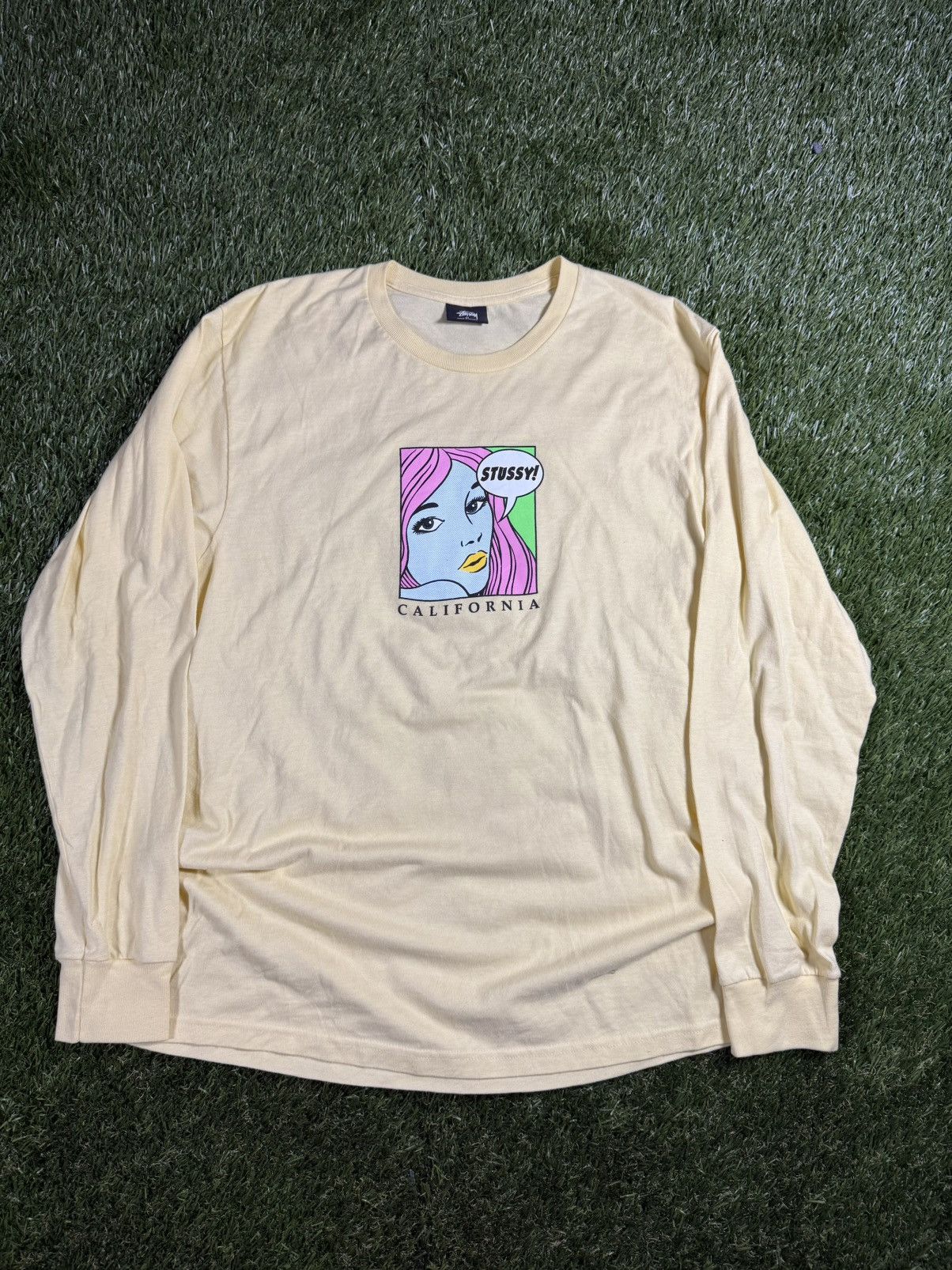 Stussy Vintage Hype Stussy Comic Graphic Skater Long Sleeve Tee Size US M / EU 48-50 / 2 - 1 Thumbnail