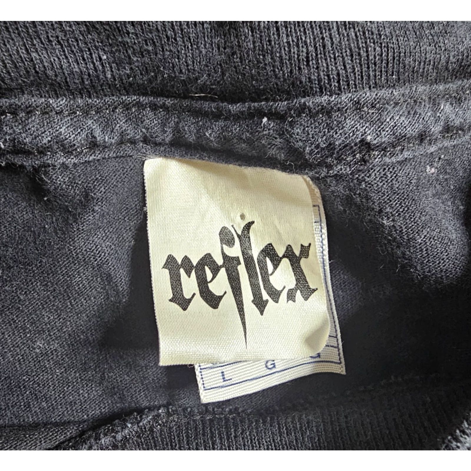 Vintage Reflex Men's T-Shirt Cross Angel Wings Y2K Graphic Black Size L Size US L / EU 52-54 / 3 - 2 Thumbnail
