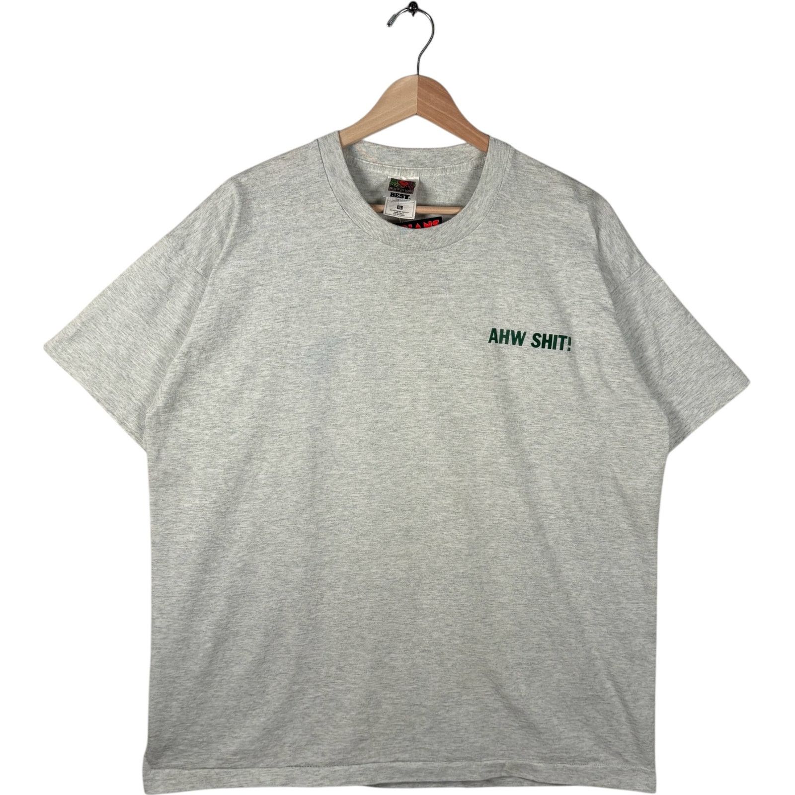 Fruit Of The Loom Vintage Green Bay Packers Back Helmet Spellout NFL Tee XL Size US XL / EU 56 / 4 - 1 Thumbnail