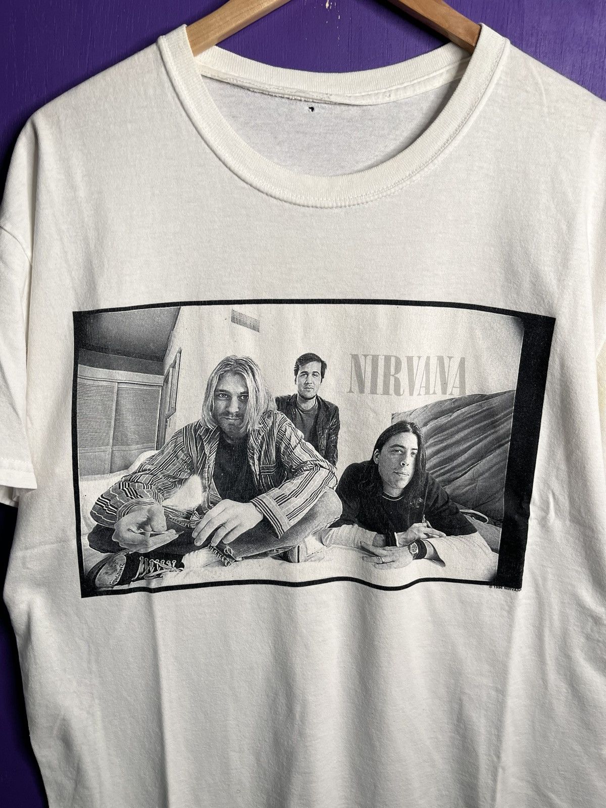 Band Tees × Vintage Vintage 1996 Nirvana band photo tour t-shirt Size US L / EU 52-54 / 3 - 3 Thumbnail