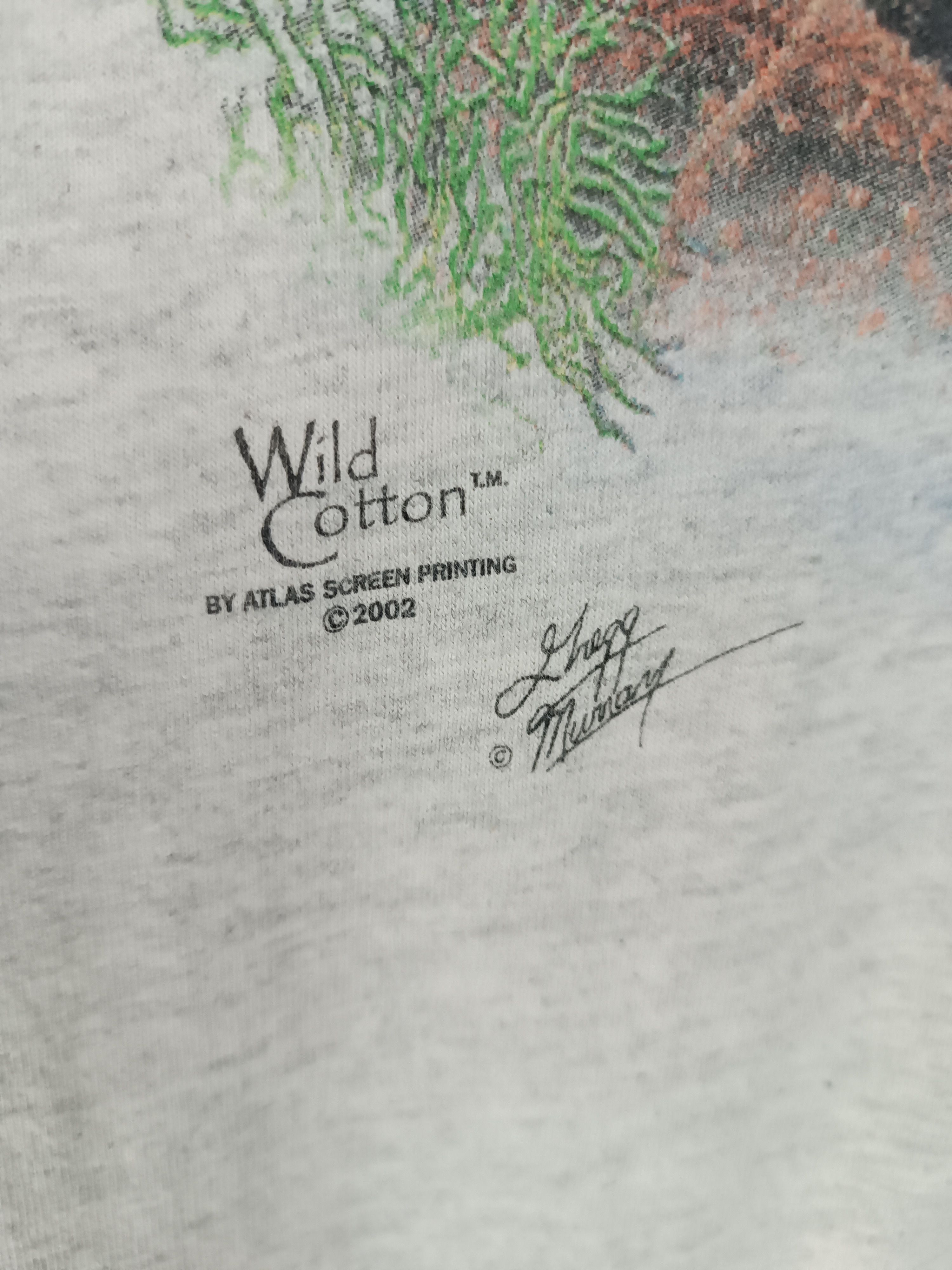 Vintage VINTAGE '02 SEA TURTLES ART WILD COTTON SINGLE STITCH RARE Size US L / EU 52-54 / 3 - 9 Thumbnail