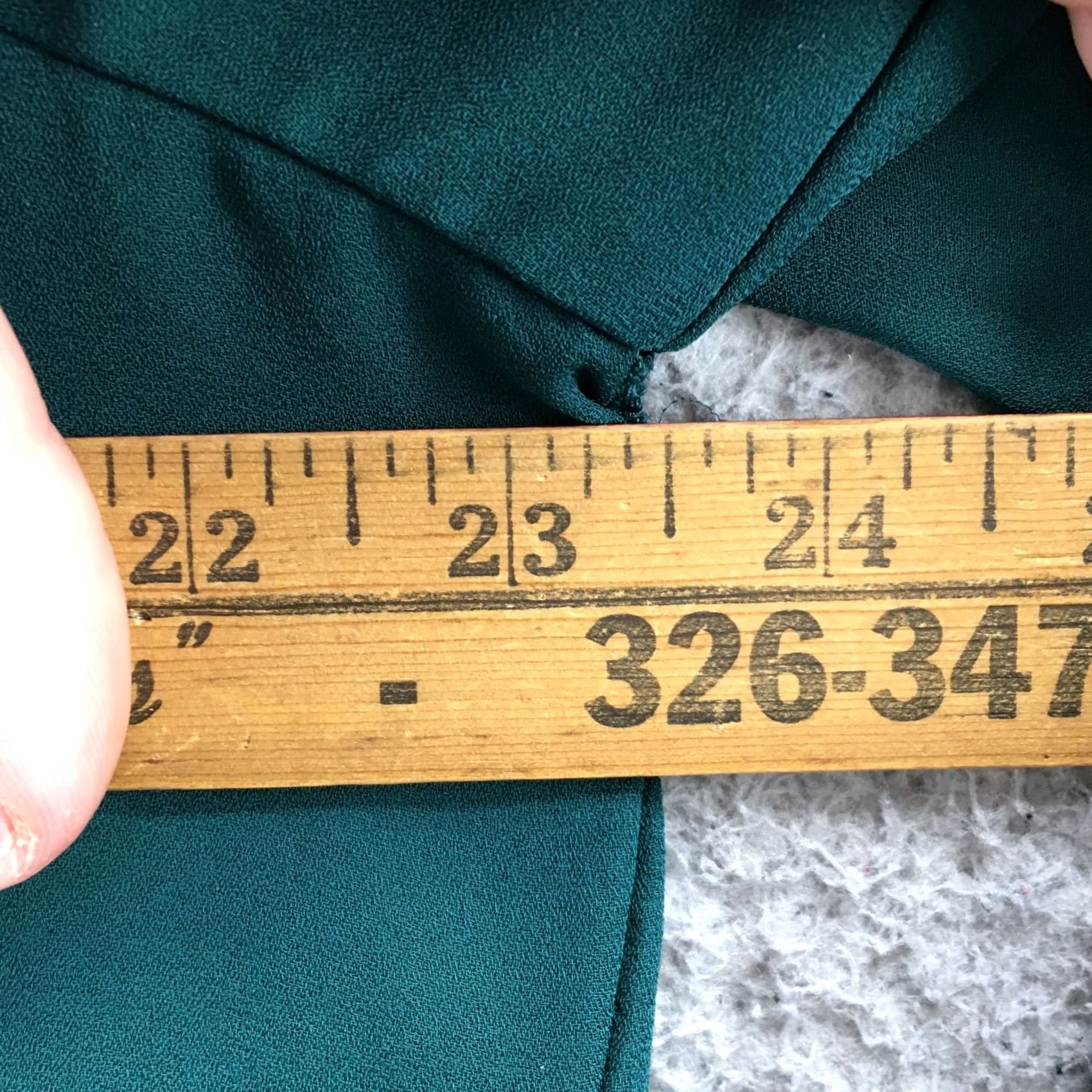 Vintage Maurices Blouse Top Womens XL Green Long Sleeve Crew Neck Pullover Embroidered Size XL / US 12-14 / IT 48-50 - 5 Thumbnail
