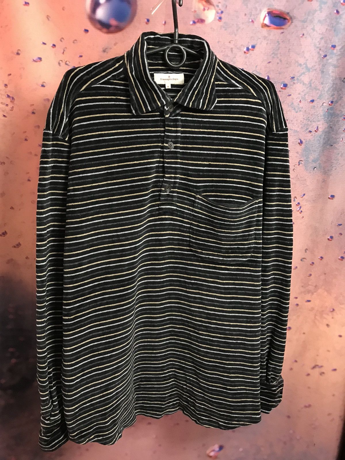 Ermenegildo Zegna Ermenegildo Zegna luxury vintage polo longsleeve Size US L / EU 52-54 / 3 - 2 Thumbnail
