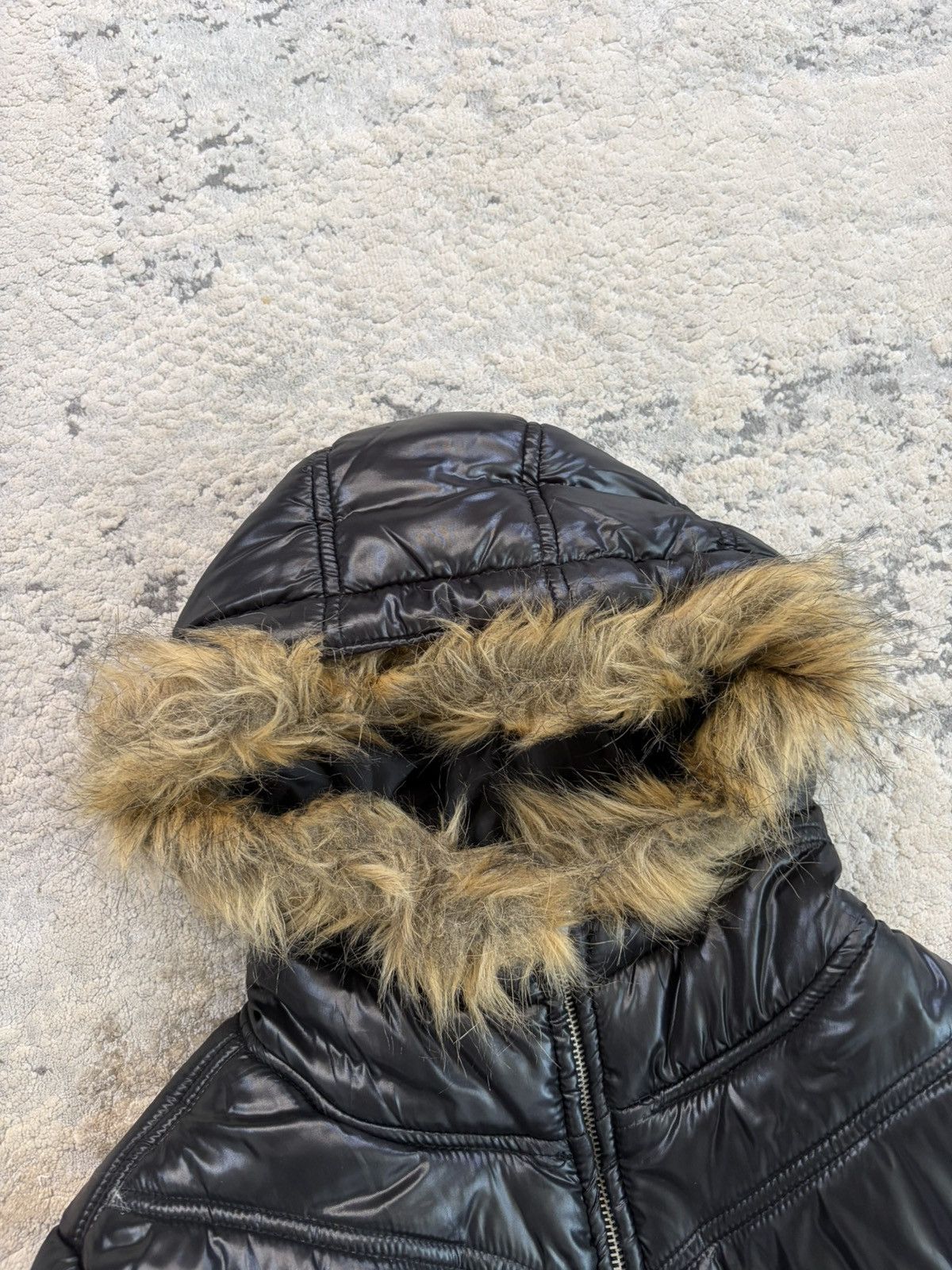 JACKROSE Jack Rose - Fur Hood Black Puffer Jacket Size US M / EU 48-50 / 2 - 2 Thumbnail