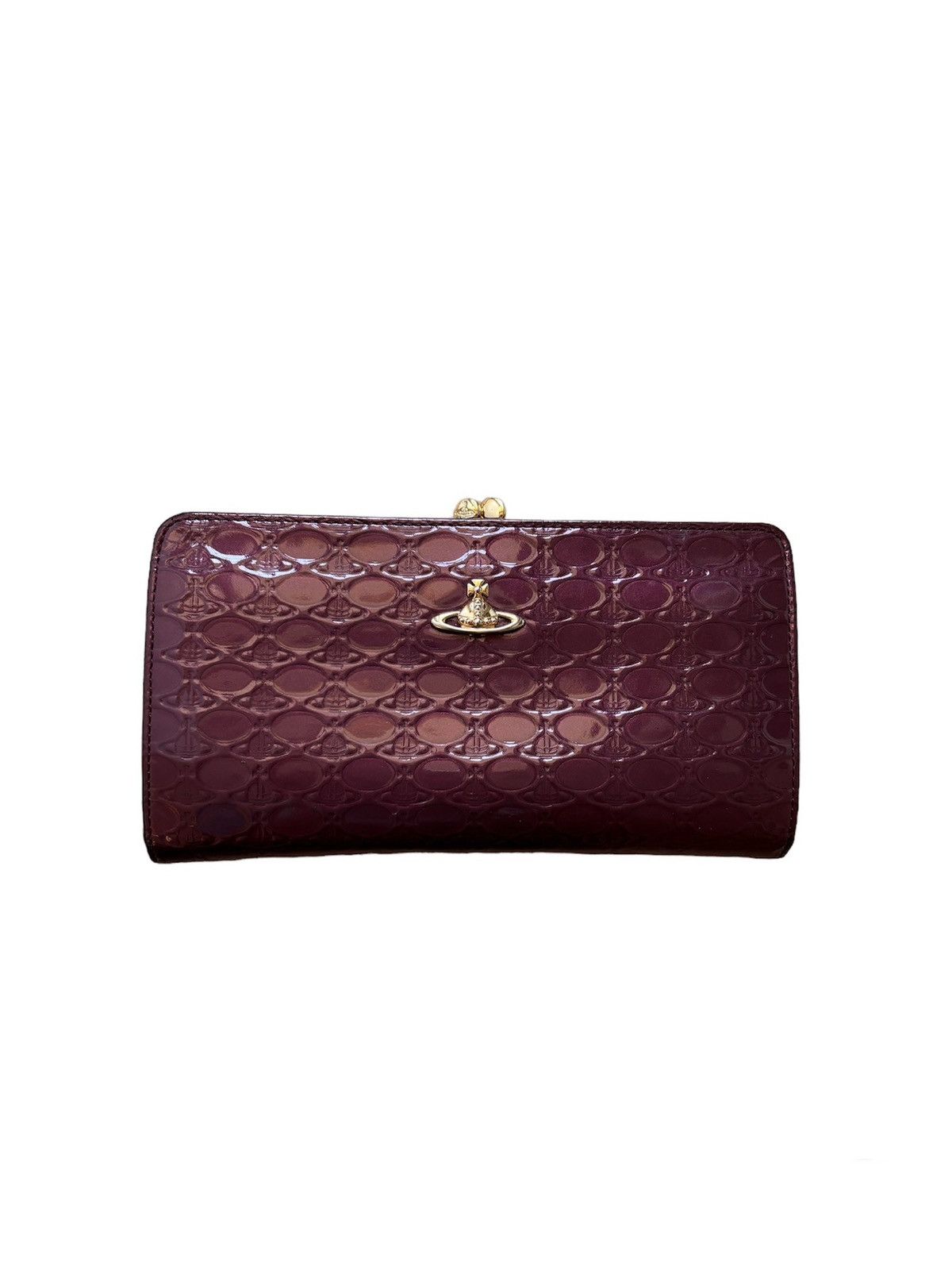 image of Vivienne Westwood Long Orb Wallet in Purple, Women's