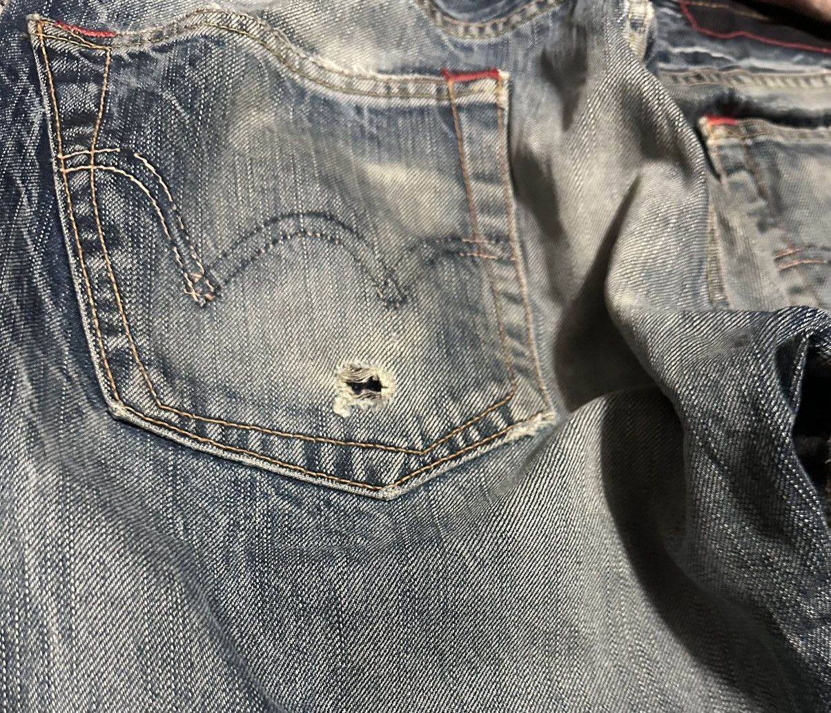 Edwin Vintage Edwin 504 Straight Leg Jeans Distressed Size US 31 - 8 Thumbnail