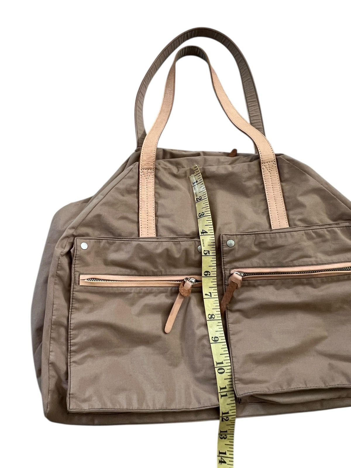 Yohji Yamamoto 2000s Y’SACCS Leather-Trim Boston Bag Size ONE SIZE - 18 Thumbnail