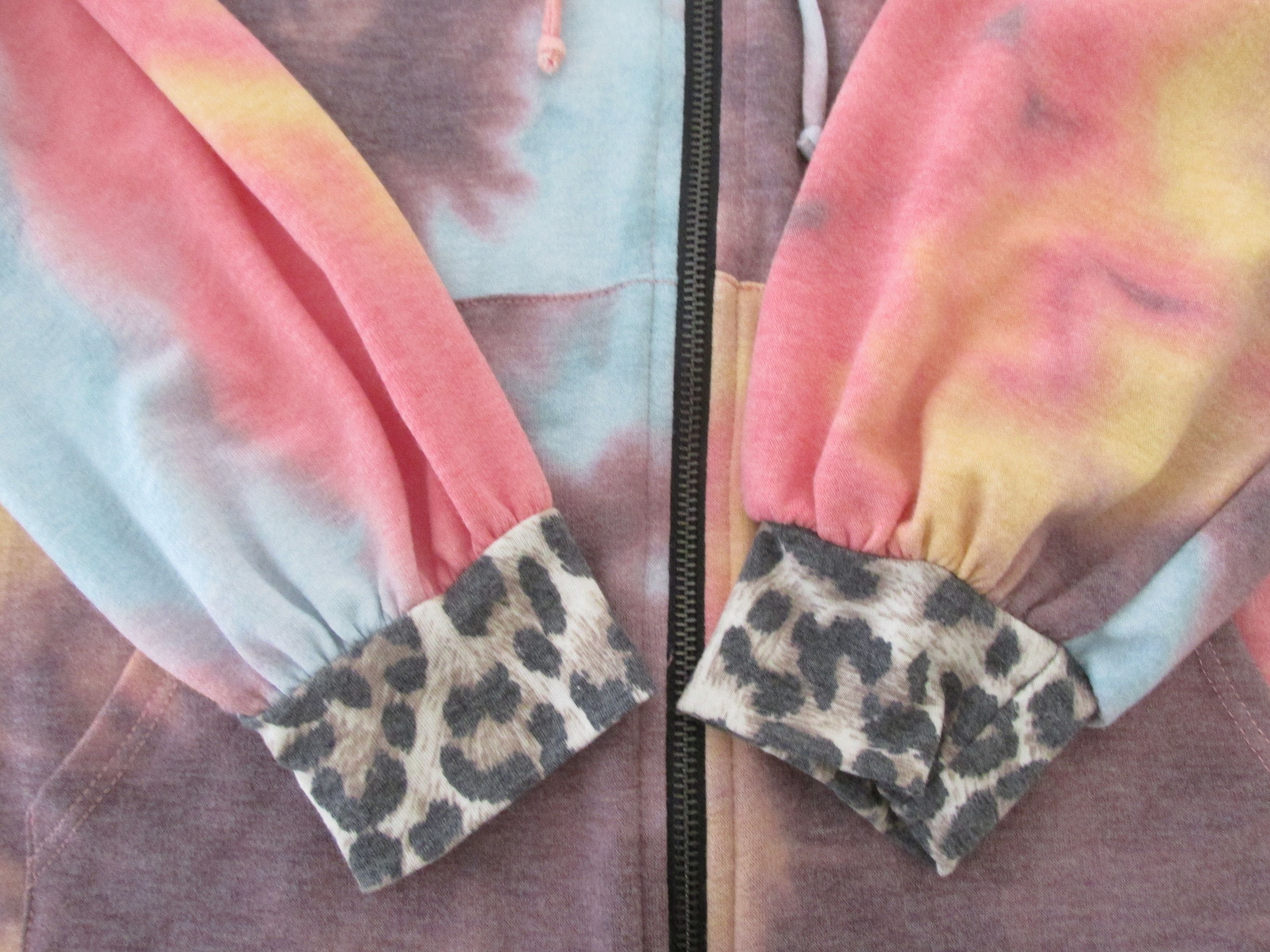 Other Vanilla Bay Women's Full Zip Tie-Dye Hoodie Sweatshirt Size M / US 6-8 / IT 42-44 - 5 Thumbnail