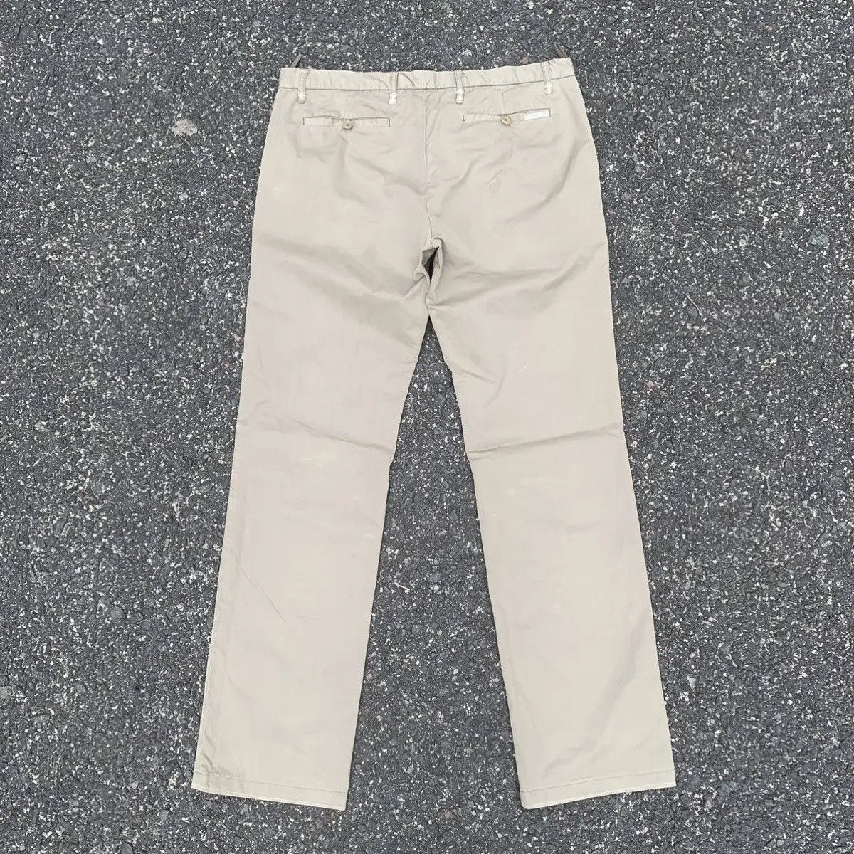 Designer × Prada × Vintage Prada W34 L33 Trousers Blank Designer Chino Pants Size US 34 / EU 50 - 16 Thumbnail
