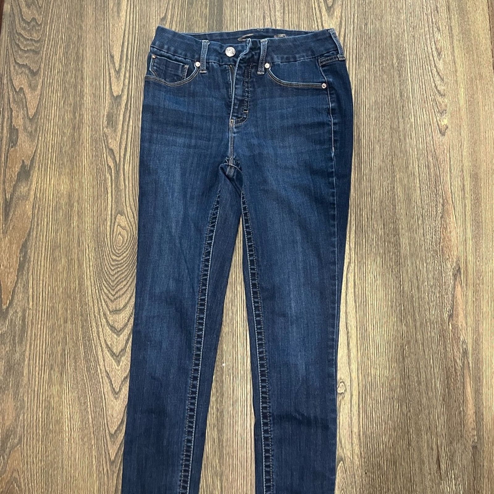 Seven 7 Seven7 High-Rise Tummyless Skinny Jeans Denim Blue Size 6 Size 28" / US 6 / IT 42 - 2 Thumbnail