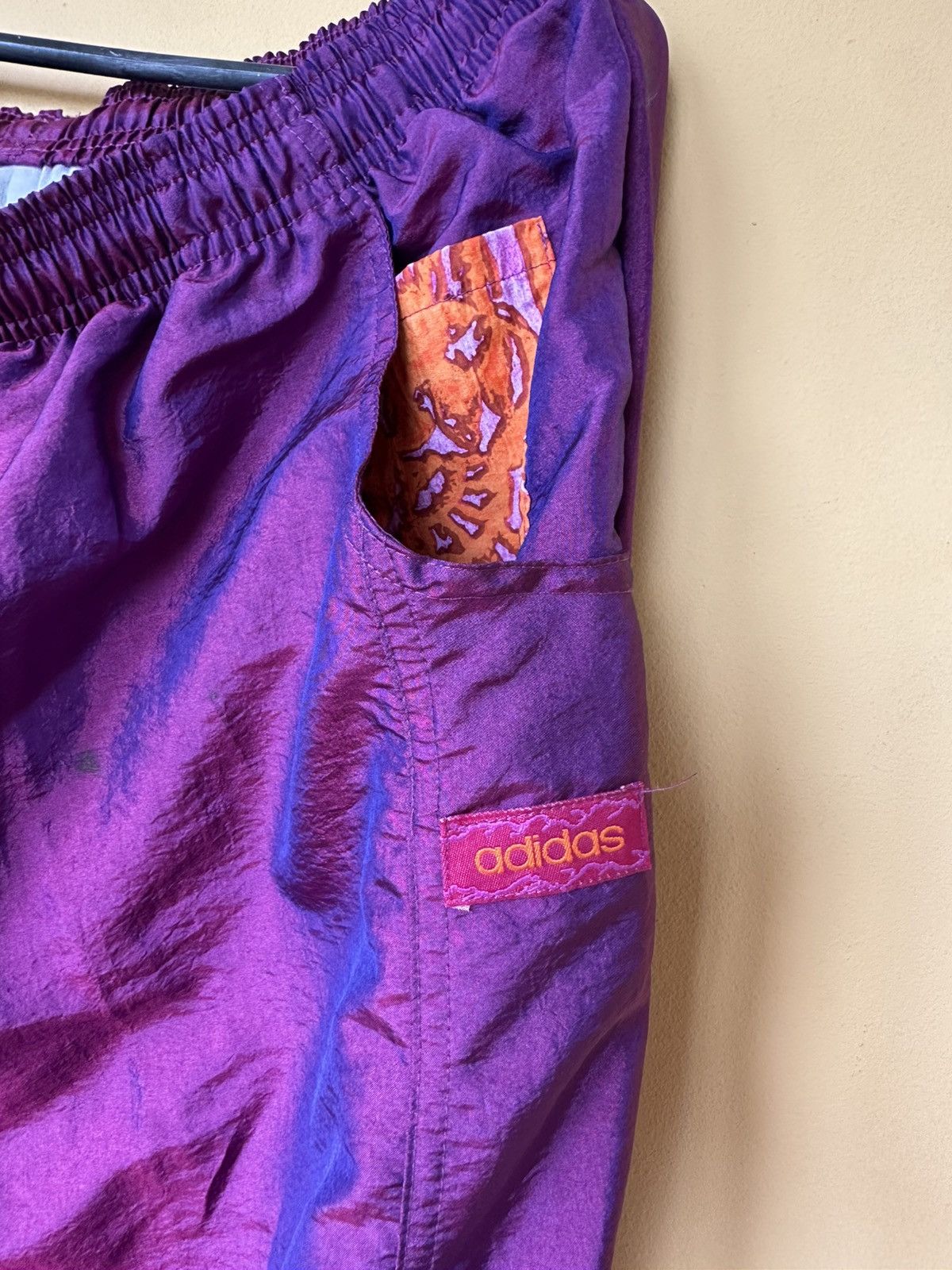 Adidas × Vintage Adidas Vintage Retro 90's 80's women Purple Nylon Track Suit Size L / US 10 / IT 46 - 11 Thumbnail