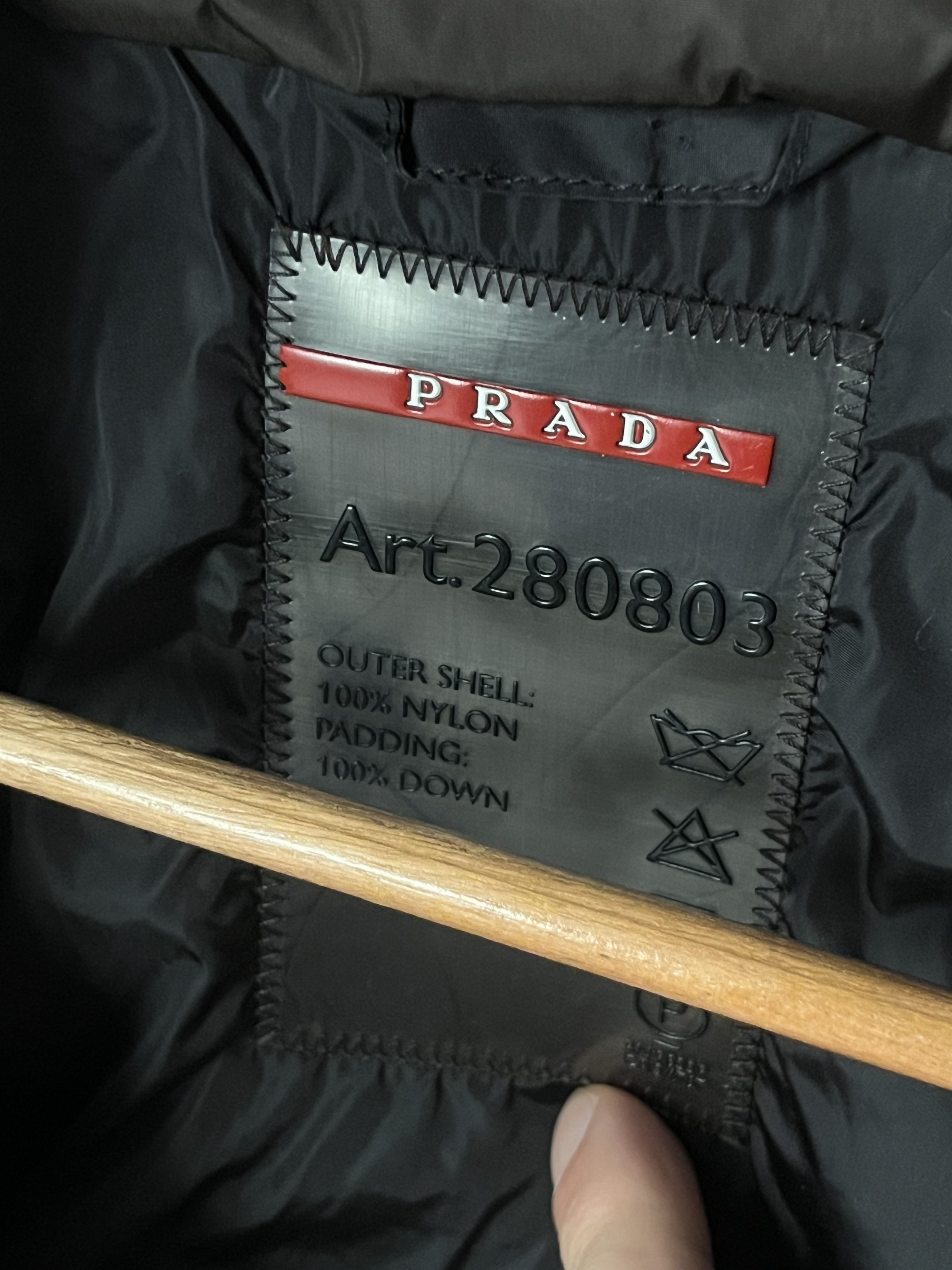 Prada Prada Brown Down Hooded Nylon Jacket Long Black Tab Leather Size M / US 6-8 / IT 42-44 - 13 Thumbnail