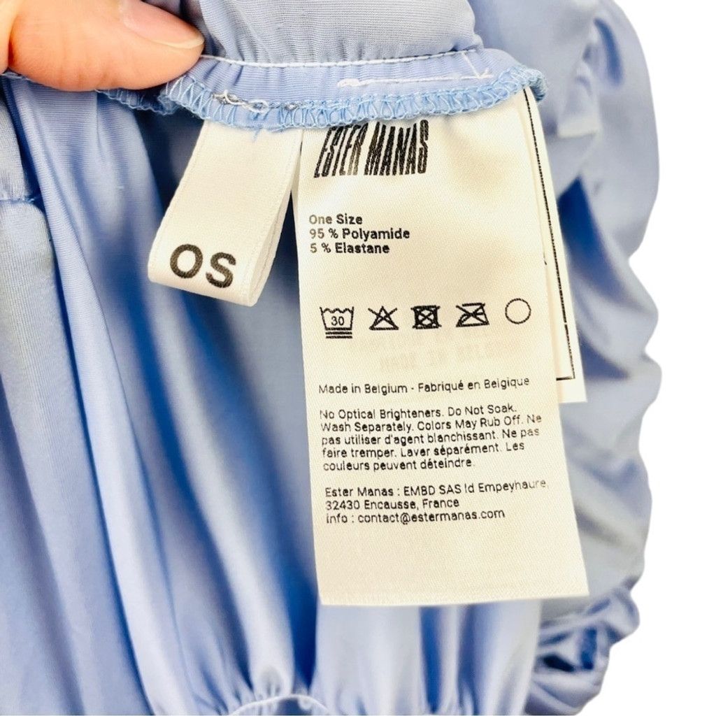 Other Ester Manas Periwinkle One Size Ruched Stretch Midi Dress Size ONE SIZE - 5 Thumbnail