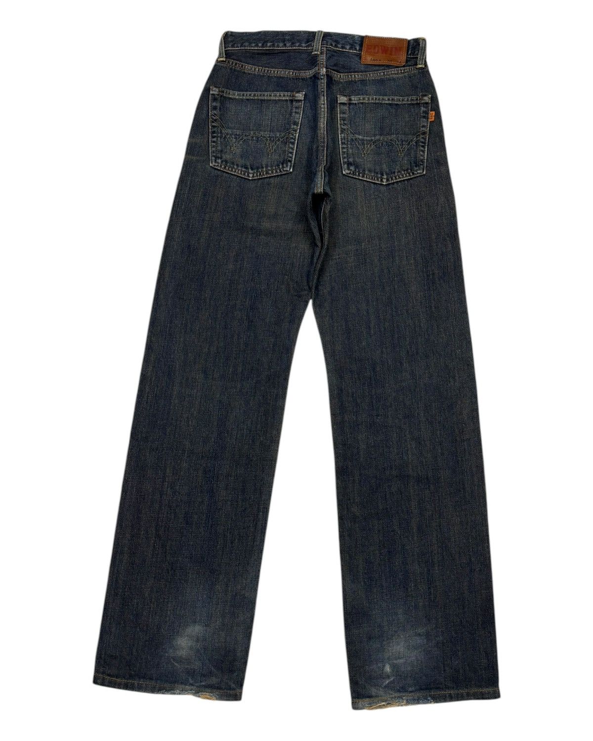 Edwin 🔥Vintage 90s Edwin 505x Selvedge Distressed Denim Jeans Size US 28 / EU 44 - 4 Thumbnail