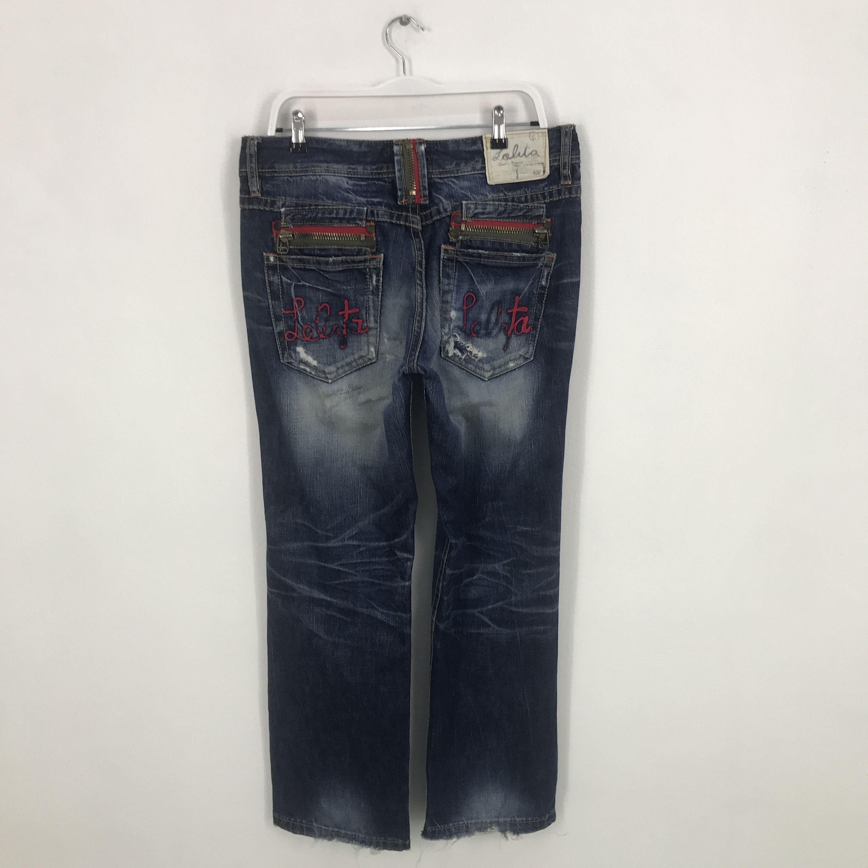 Other Rare lolita distressed Japan style denim jeans Size US 32 / EU 48 - 3 Thumbnail