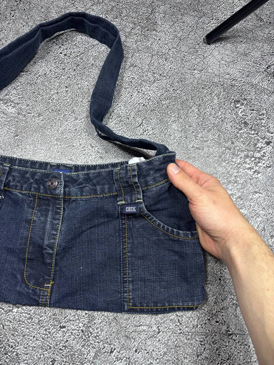 Affliction Vintage Recycled Handmade Denim Shoulder Bag Size ONE SIZE - 3 Thumbnail