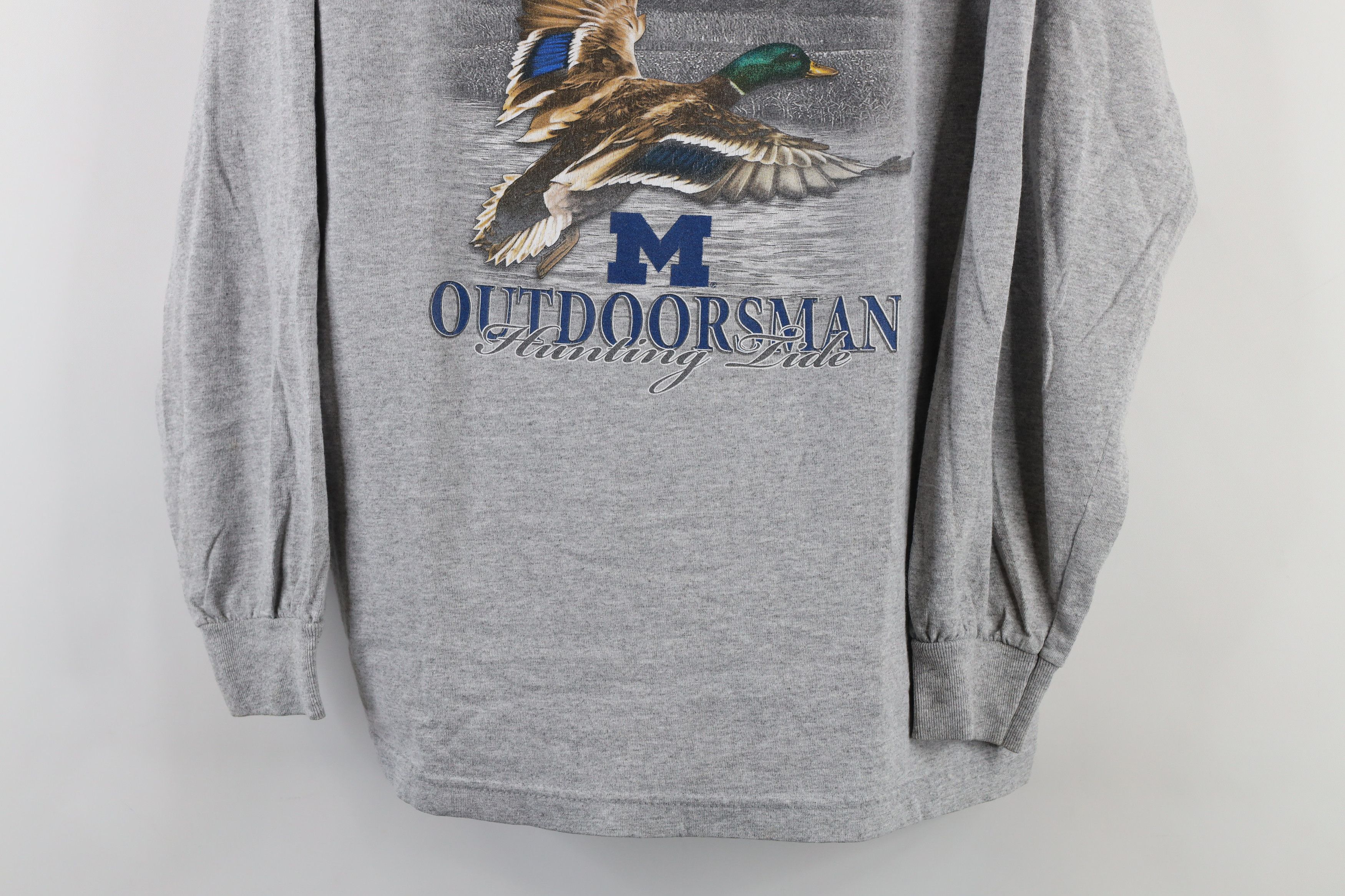 Vintage Vintage 90s of Michigan Outdoorsman Long Sleeve T-Shirt Size US L / EU 52-54 / 3 - 3 Thumbnail