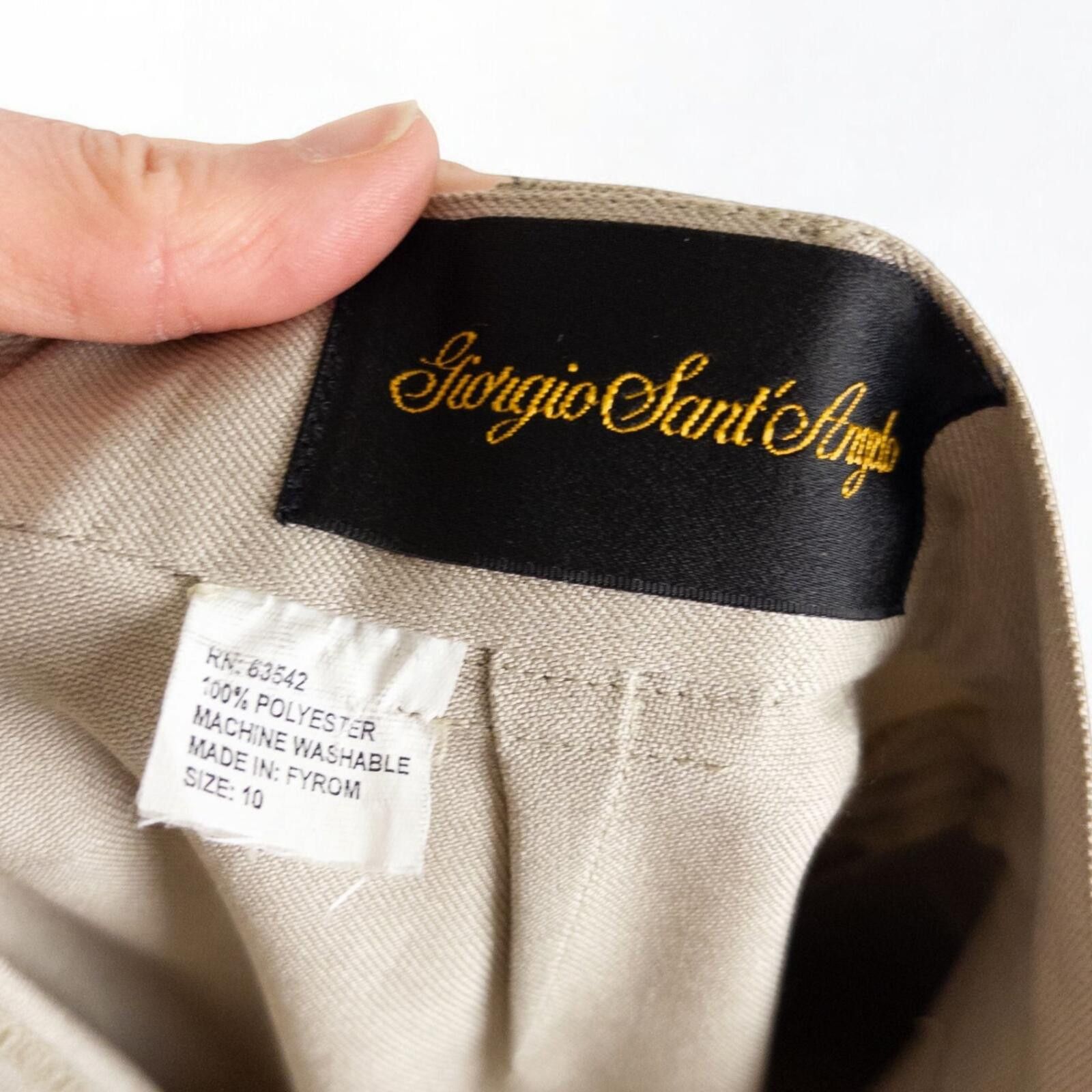 Other Giorgio Sant Angelo Vintage Tan Solid Pants Womens Small Size 28" / US 6 / IT 42 - 11 Thumbnail