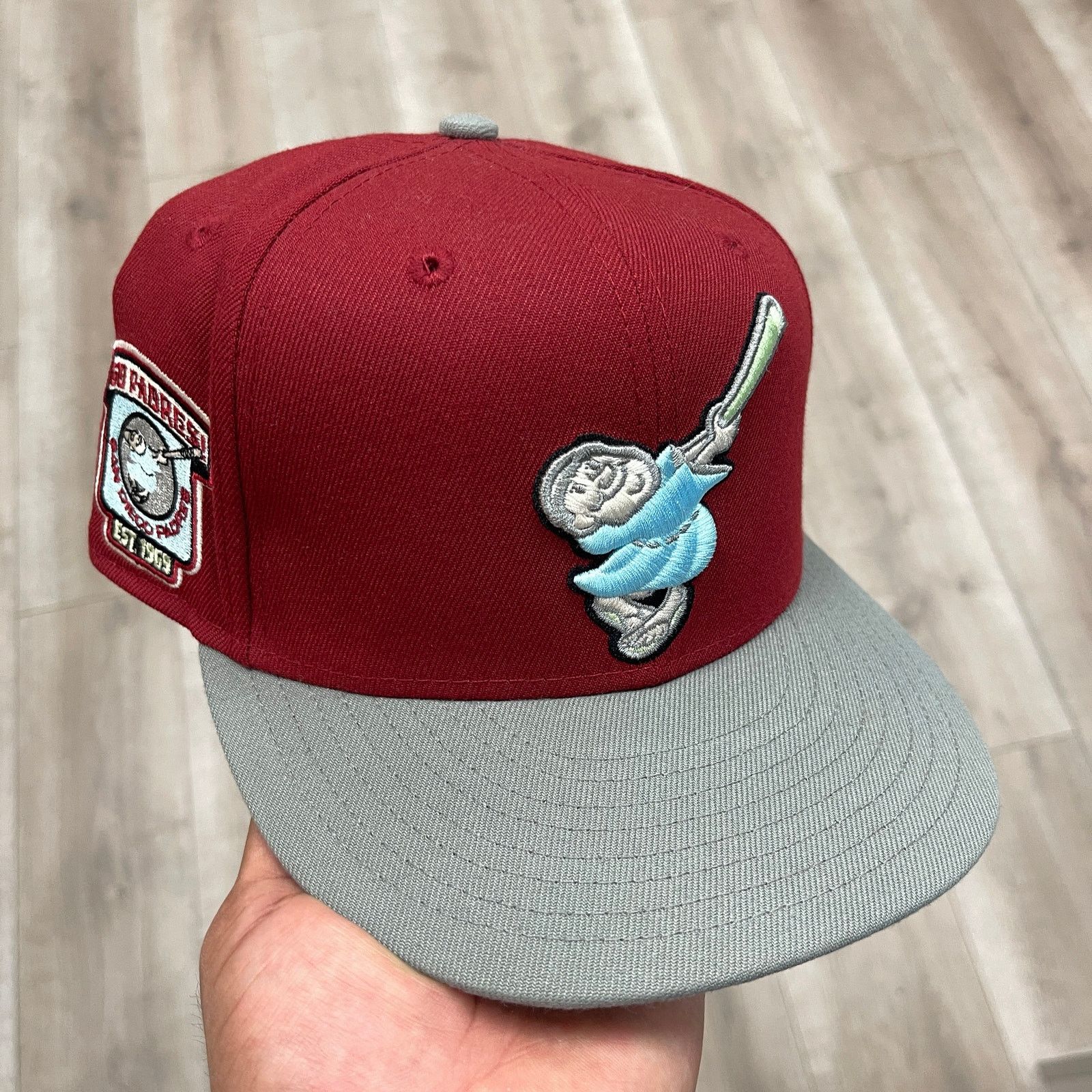 New Era San Diego Padres New Era Swinging Fria Logo Red Hat 7 3/8 Size ONE SIZE - 1 Thumbnail