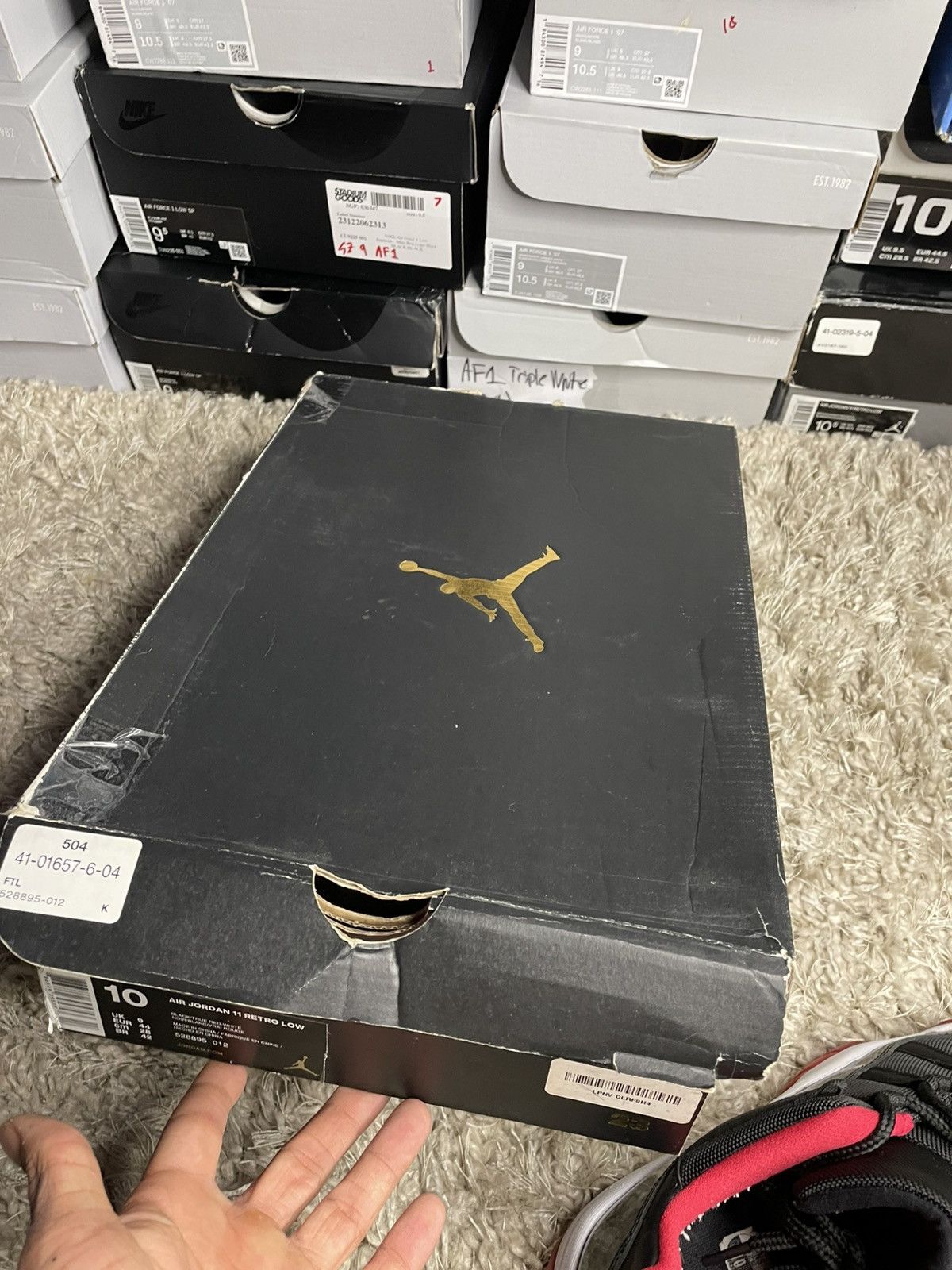 Jordan Brand Jordan 11 Low Bred 2015 Size US 10 / EU 43 - 10 Thumbnail