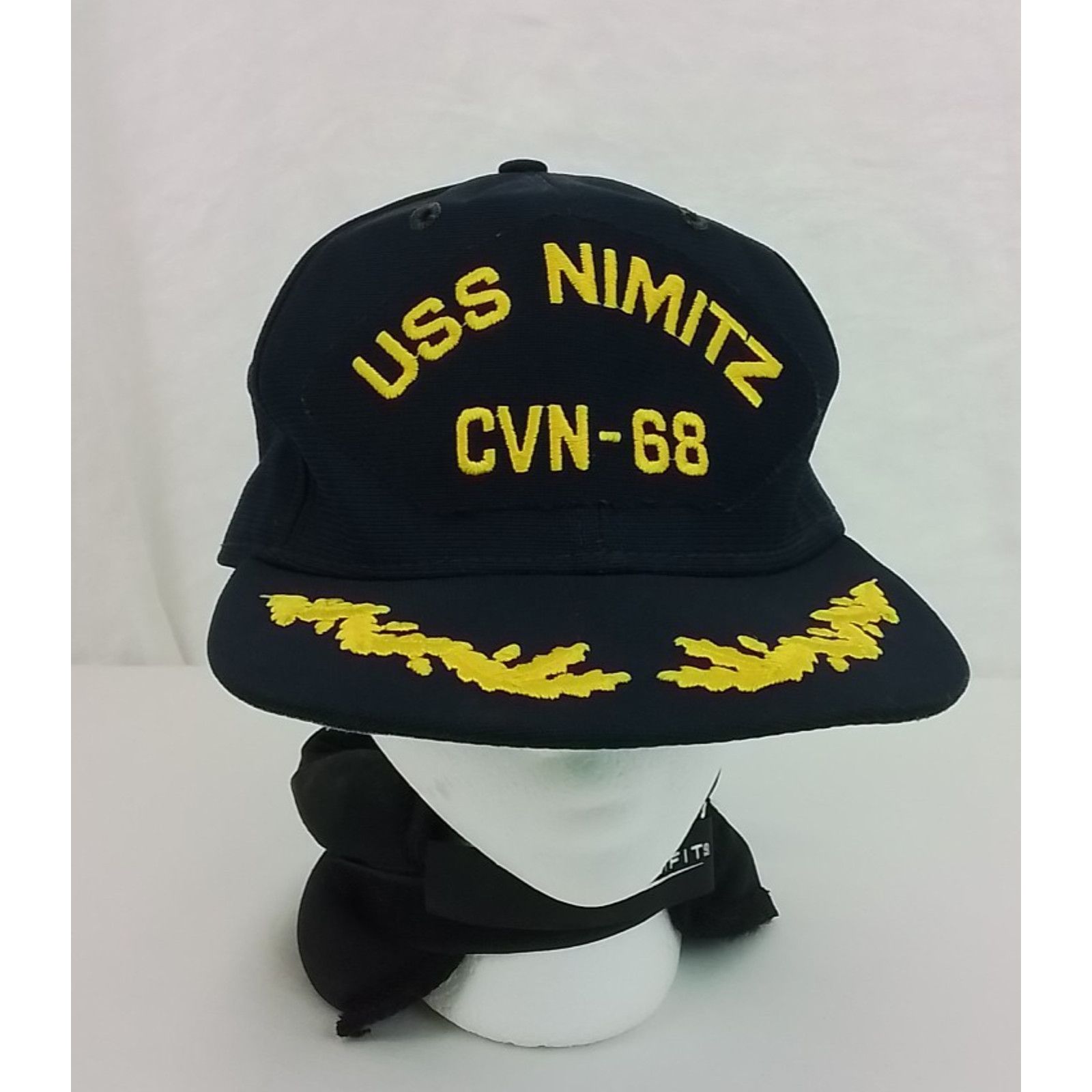 New Era USS Nimitz CVN-68 Snap-Back Hat Navy Gold Leaves Embroidery Size ONE SIZE - 2 Thumbnail