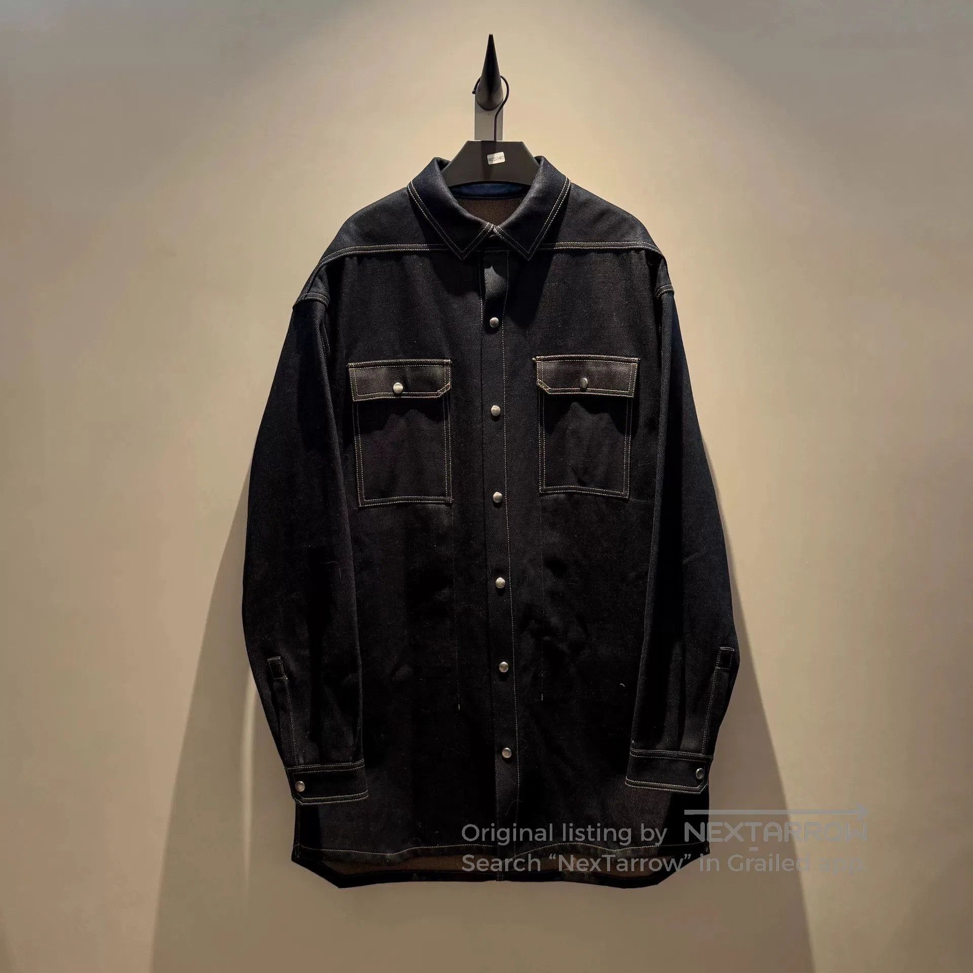 Rick Owens rick owens oversized denim jacket in black. Size US L / EU 52-54 / 3 - 1 Thumbnail