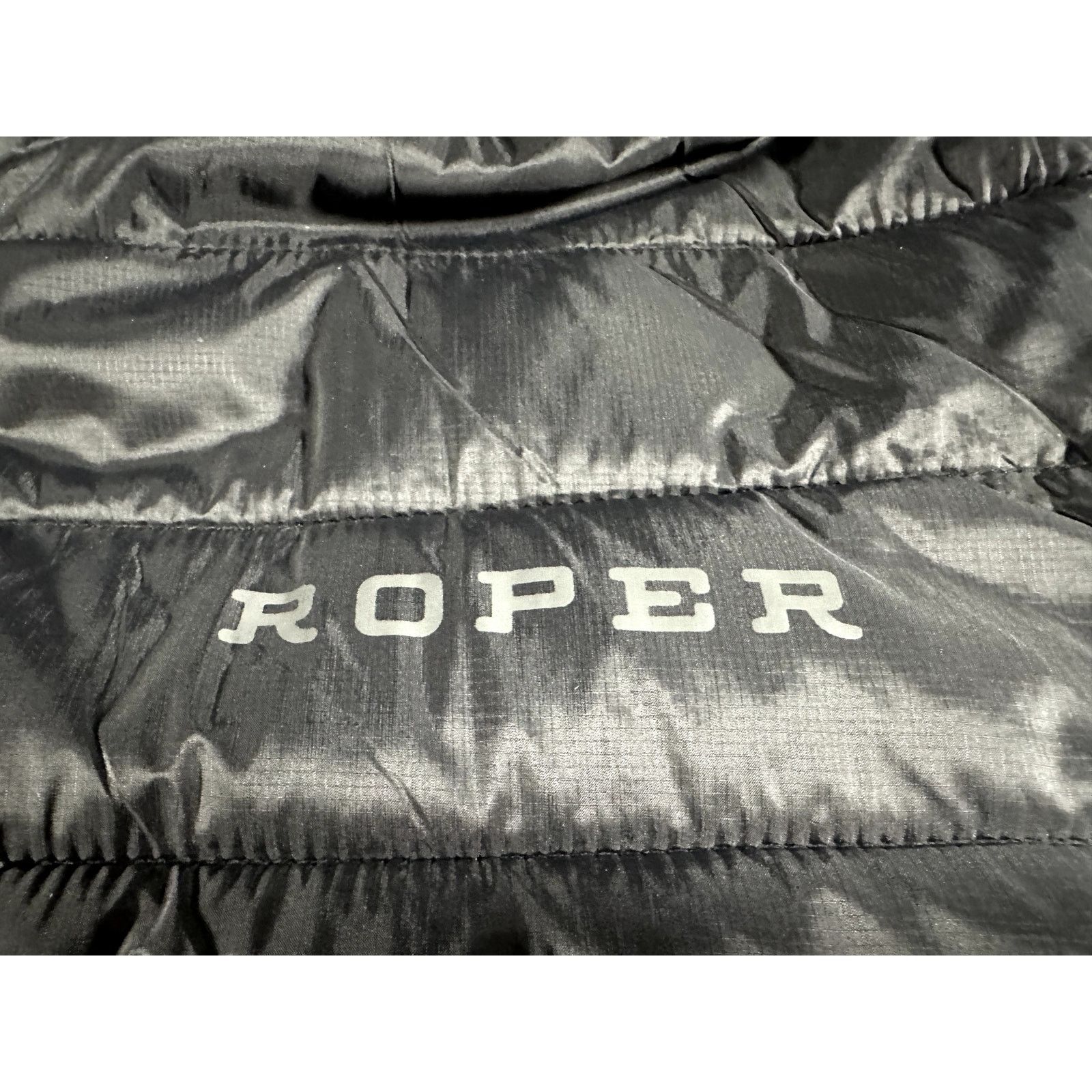 Roper Roper Mens Down Puffer Hooded Jacket Coat Mens Large Black Size US L / EU 52-54 / 3 - 4 Thumbnail