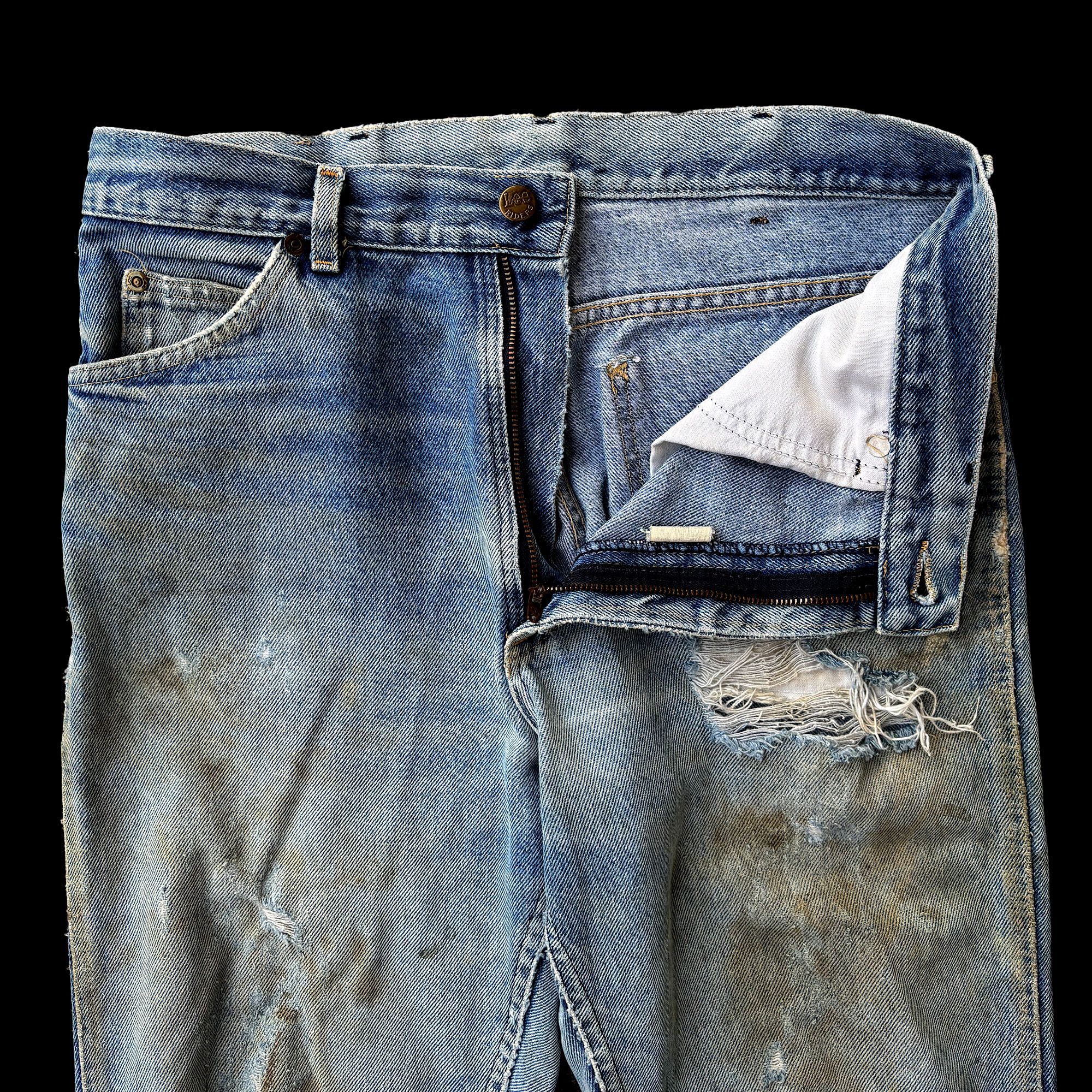 Lee Lee Vintage Distressed Bootcut Denim Made in America Size US 30 / EU 46 - 4 Thumbnail