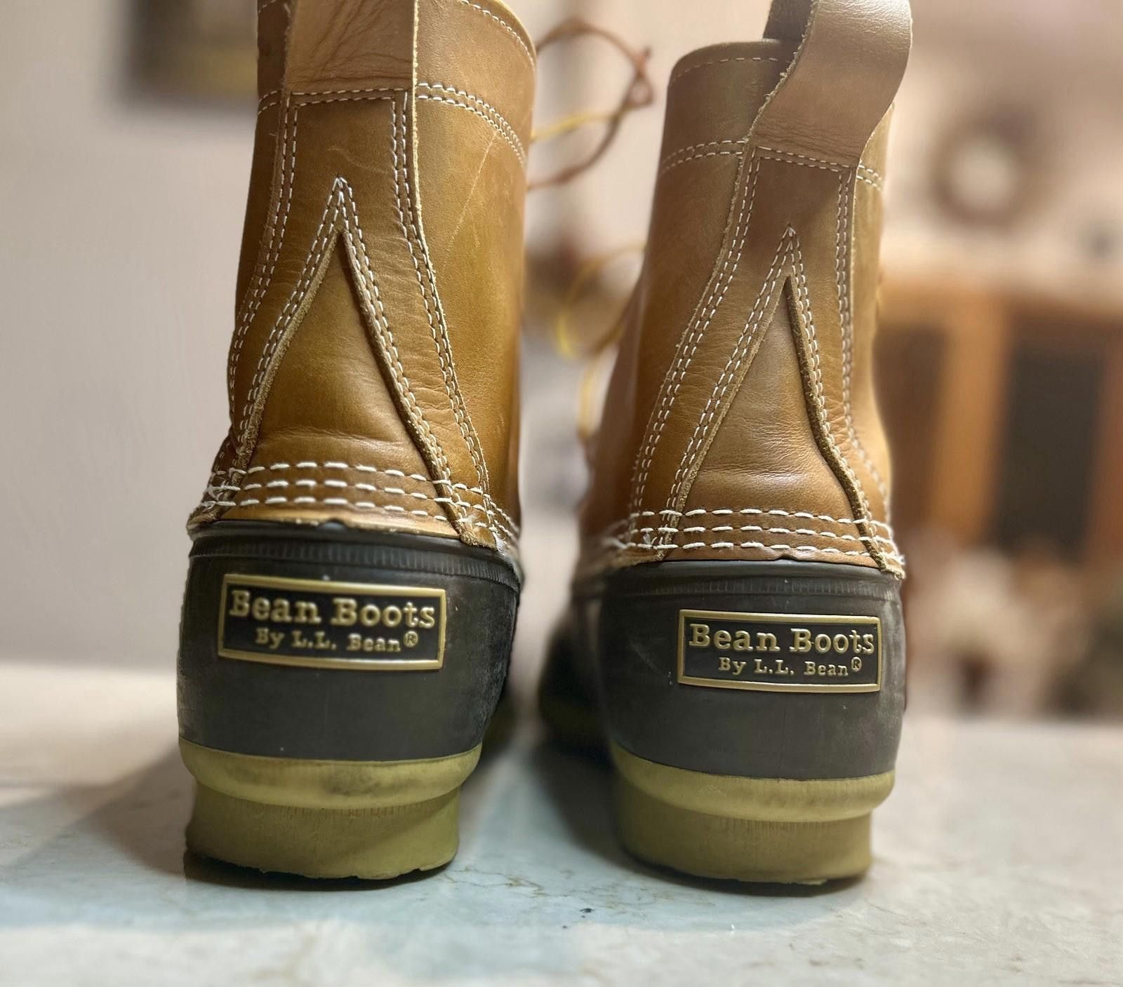 L.L. Bean L.L. Bean Duck Boots Men's Sz 9 M Leather Rubber USA made Size US 9 / EU 42 - 7 Thumbnail