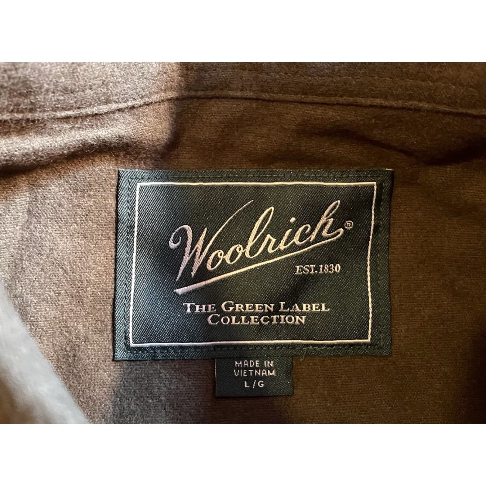 Vintage Woolrich Shirt Mens Large Green Label Chamois Cloth Flannel Button-Up Long Sleeve Pockets Solid Cotton Vintage: No Size US L / EU 52-54 / 3 - 4 Thumbnail