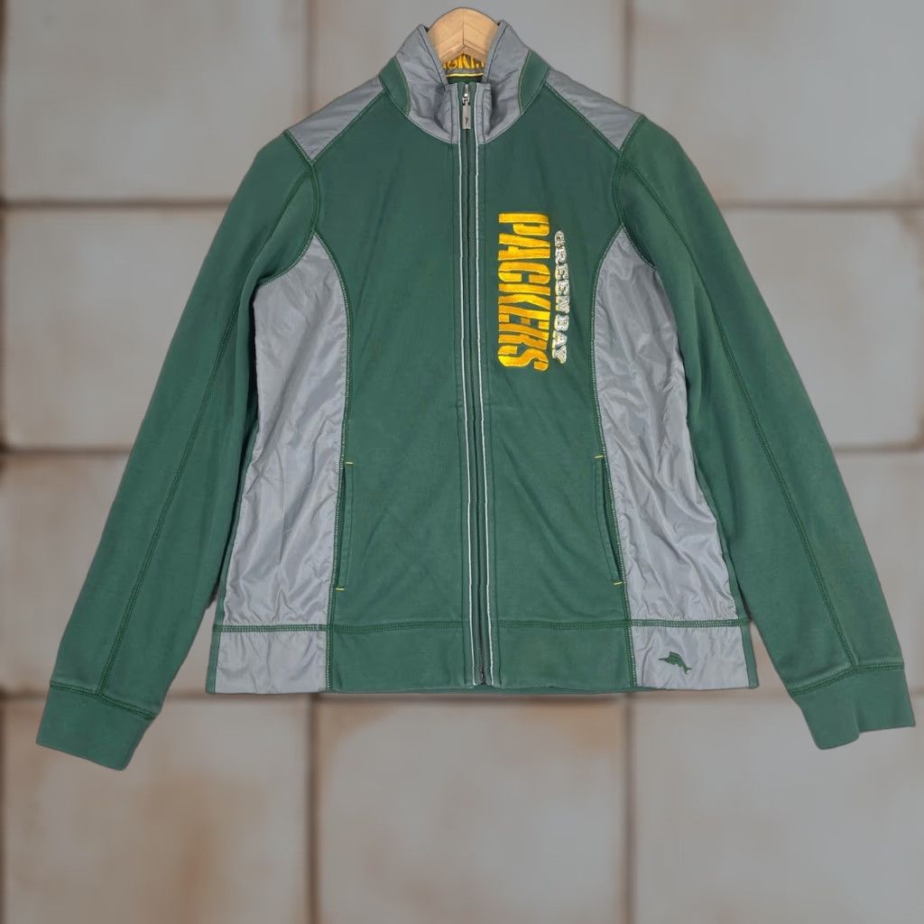 Tommy Bahama Tommy Bahama Jacket Womens Small NFL Green Bay Packers Full Zip Pima Cotton Size S / US 4 / IT 40 - 1 Thumbnail