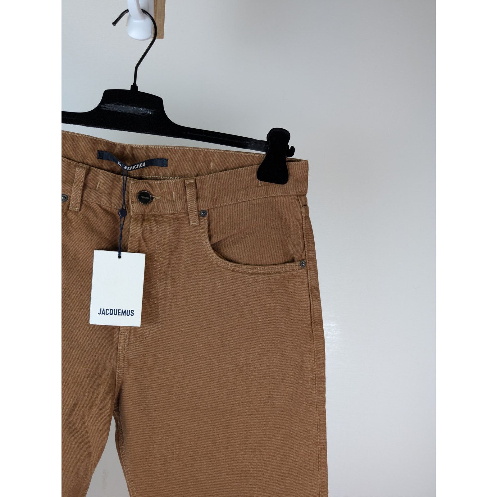 Jacquemus o1rshd1 Le de Nîmes Straight-Leg Denim Jeans Camel / Beige Size US 32 / EU 48 - 5 Thumbnail