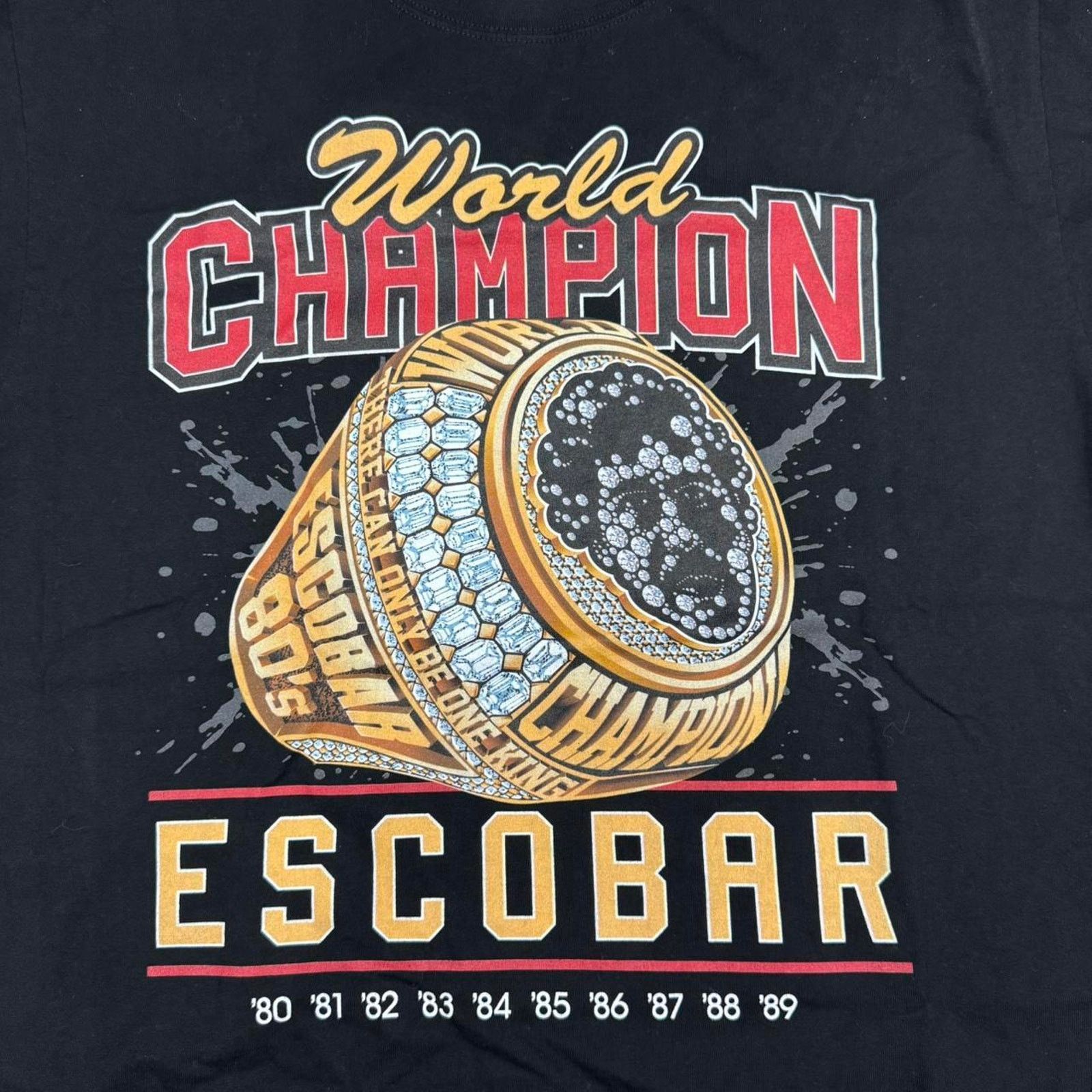 Other × Vintage VINTAGE Y2K WORLD CHAMPION PABLO ESCOBAR CHAMPIONSHIP TEE: Size US L / EU 52-54 / 3 - 2 Thumbnail