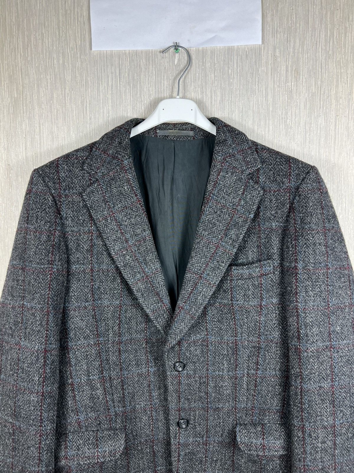 Harris Tweed Vintage 90s Harris Tweed wool light checked blazer jacket Size US L / EU 52-54 / 3 - 5 Thumbnail