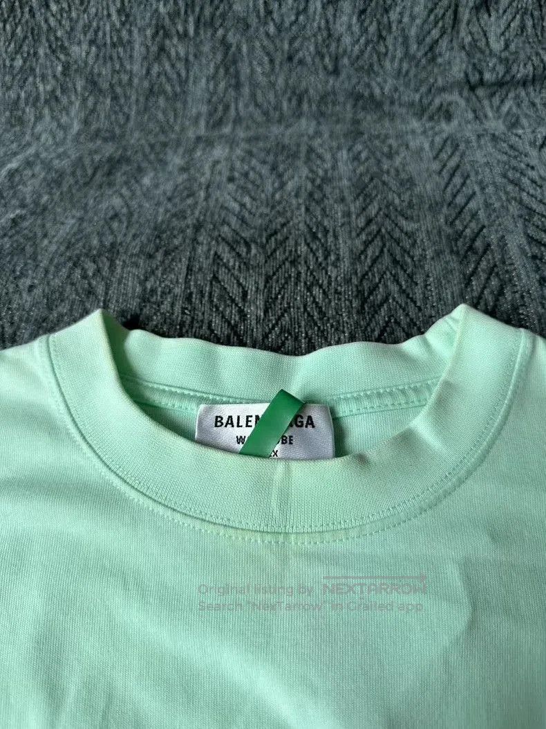 Balenciaga Balenciaga Green Embroidered Short Sleeve. Size US XS / EU 42 / 0 - 3 Thumbnail