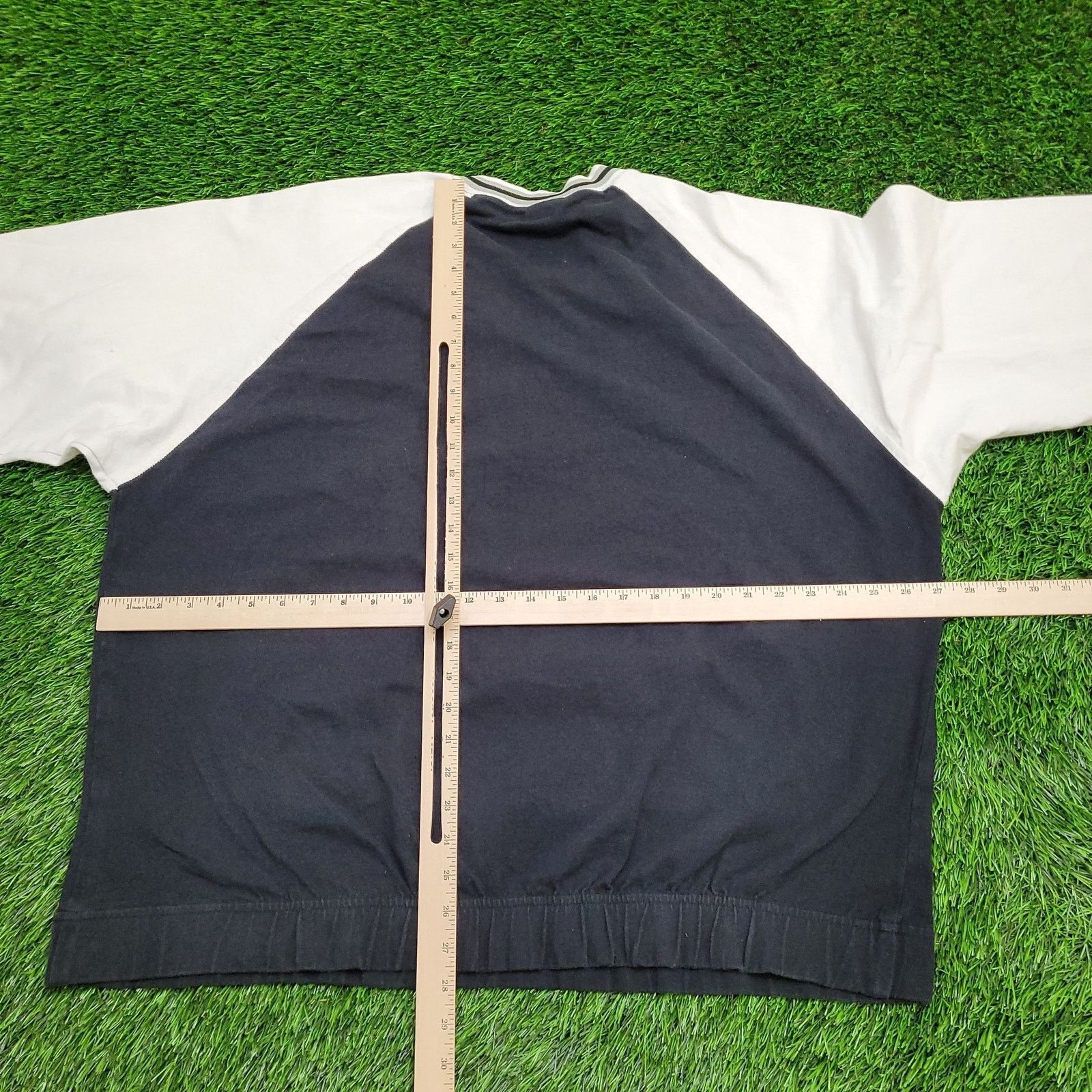 Converse Vintage Y2K Converse 1/4-Zip Sweatshirt XL 27x28 Black White Size US XL / EU 56 / 4 - 4 Thumbnail
