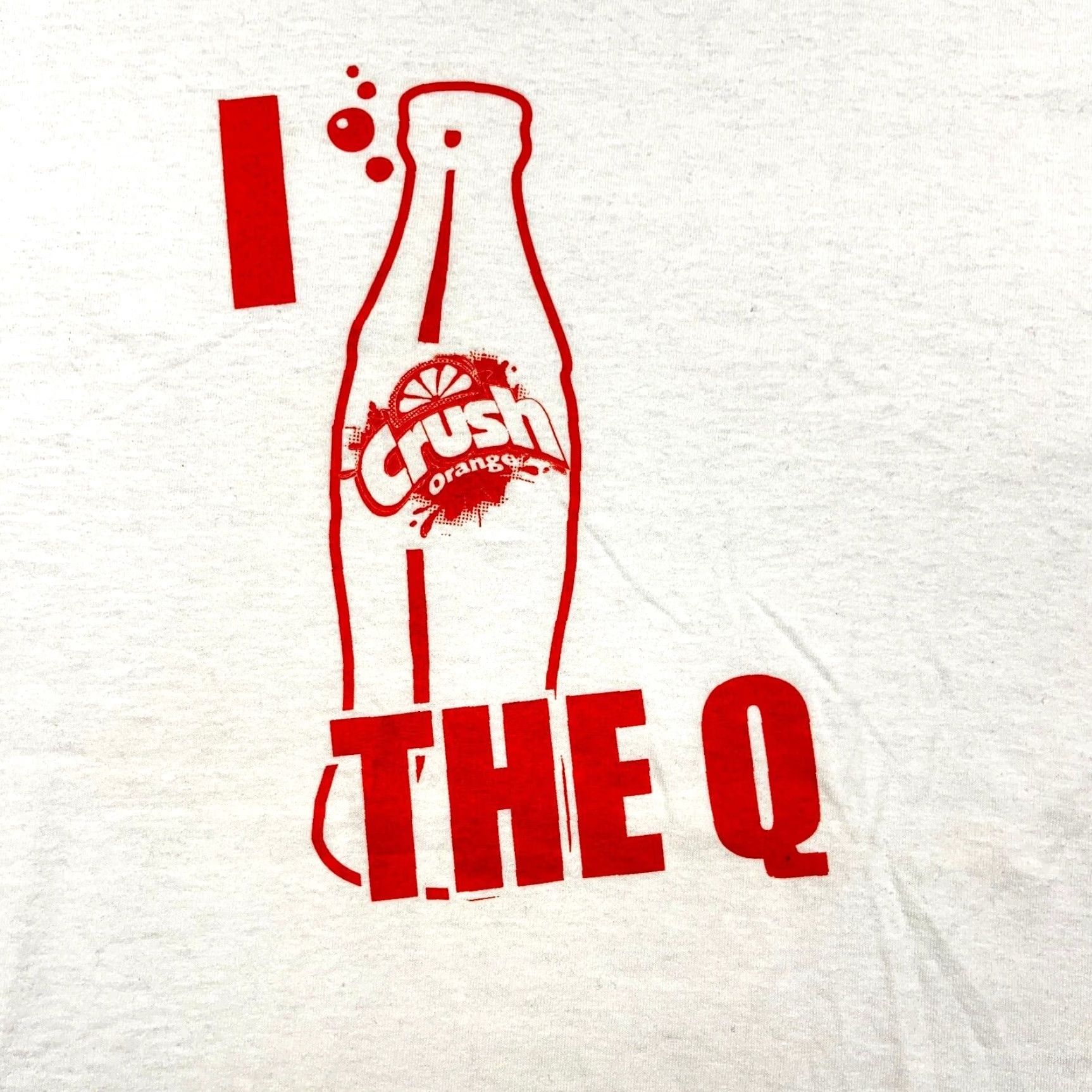 Gildan Orange Crush Soda T-Shirt Adult Men XL White Graphic Retro 80s 90s Advertising Logo Mens Size US XL / EU 56 / 4 - 2 Thumbnail