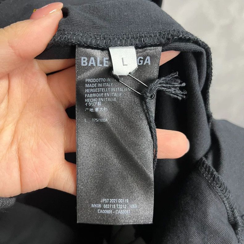 Balenciaga Balenciaga latest black classic logo letter embroidered per Size US L / EU 52-54 / 3 - 3 Thumbnail