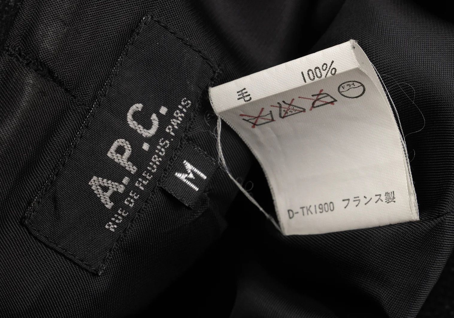 A.P.C. Herringbone Melton Coat in Charcoal M Size US XXS / EU 40 - 20 Thumbnail