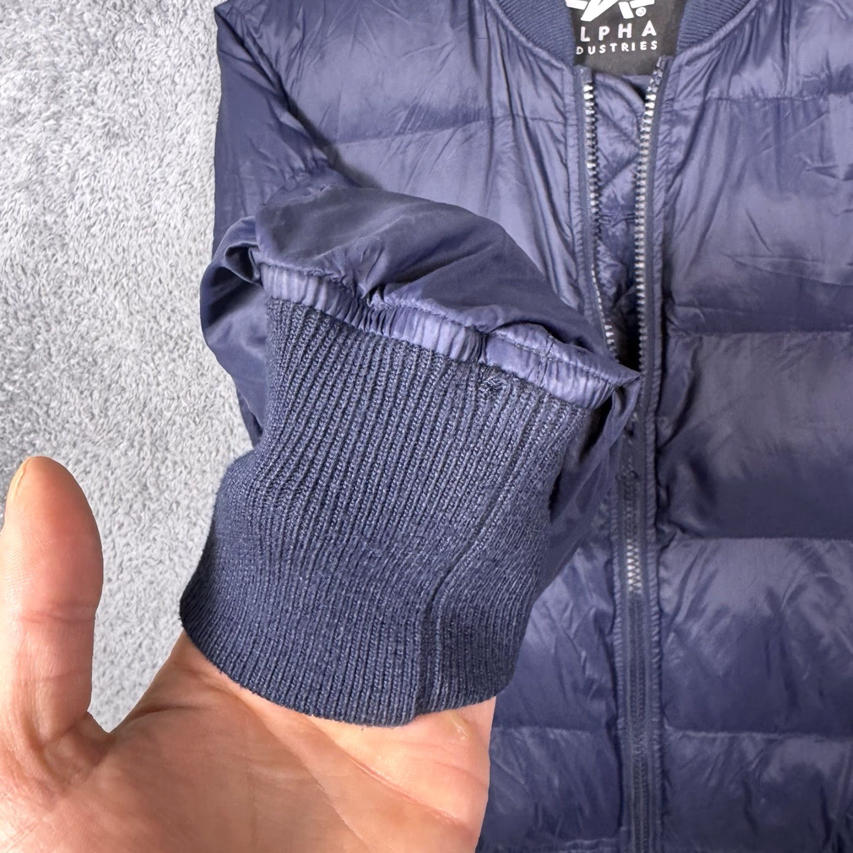 Alpha Industries Alpha Industries Jacket Mens S MA-1 Bomber Flight Quilted Puffer Full Zip Size US XL / EU 56 / 4 - 7 Thumbnail