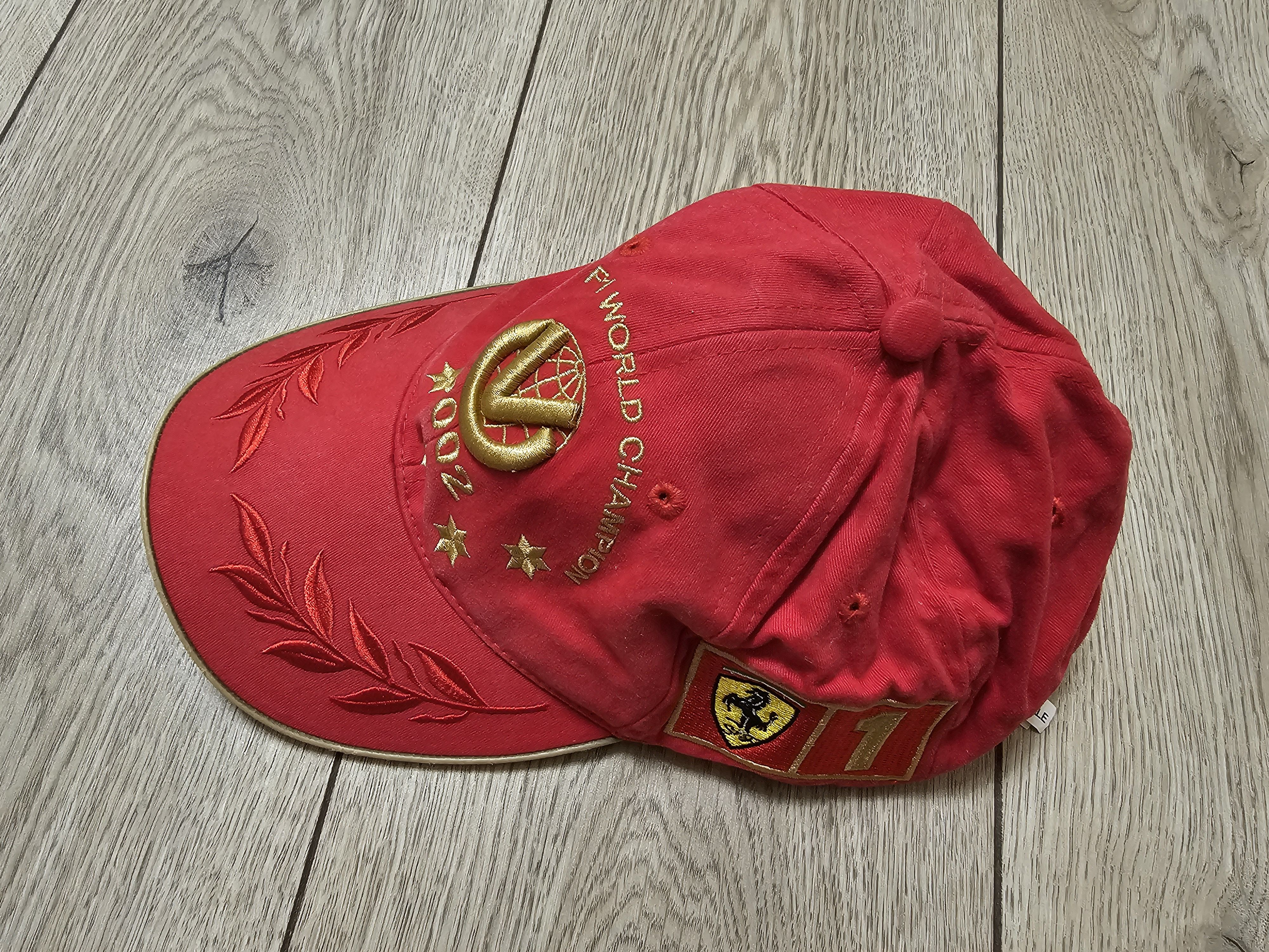 Ferrari FERRARI CAP 2002 MICHAEL SCHUMACHER CAP FORMULA 1 CAP Size ONE SIZE - 2 Thumbnail