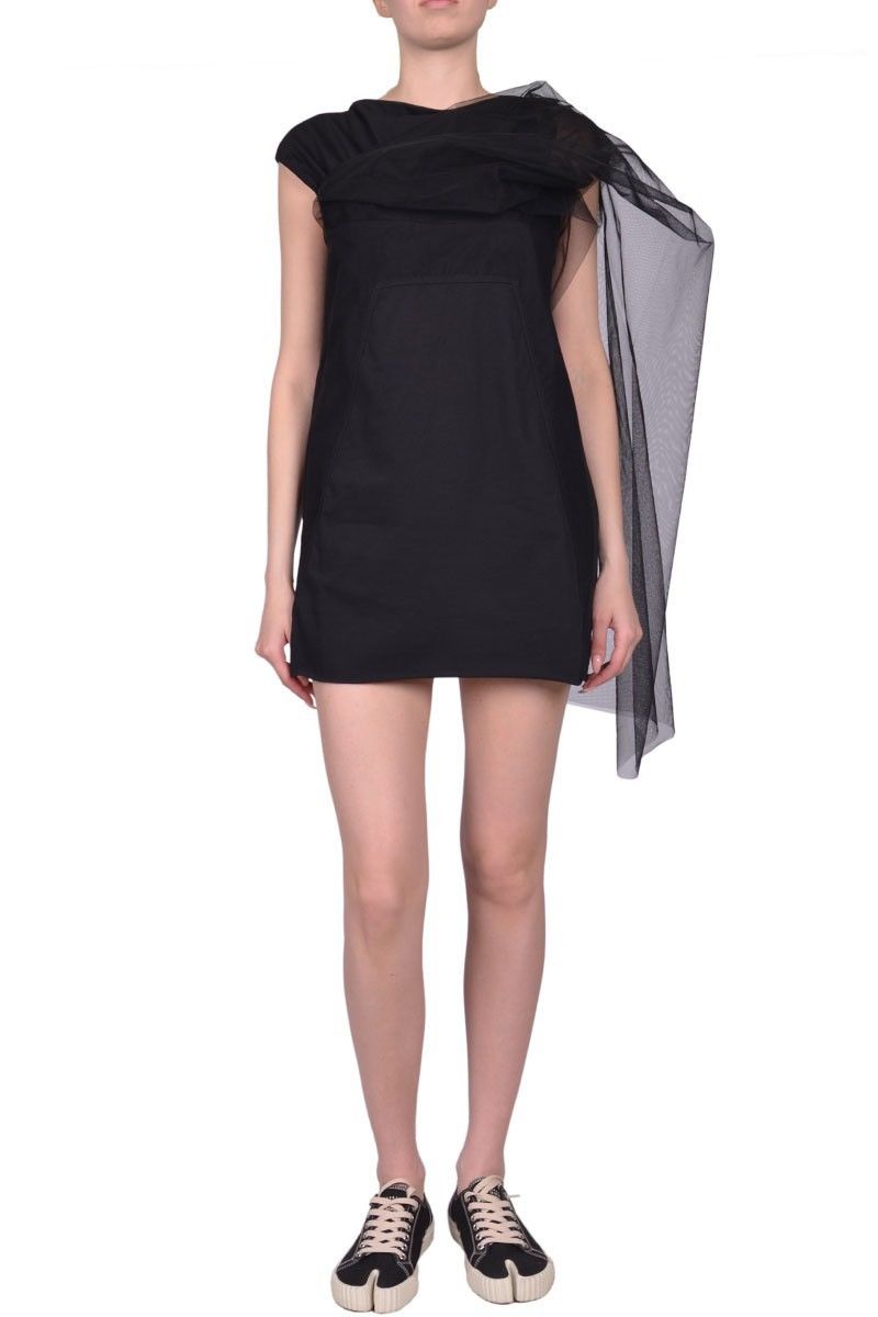Rick Owens Last Rick Owens Tule Cape Shoulder Dress Top in Black Size M / US 6-8 / IT 42-44 - 2 Thumbnail