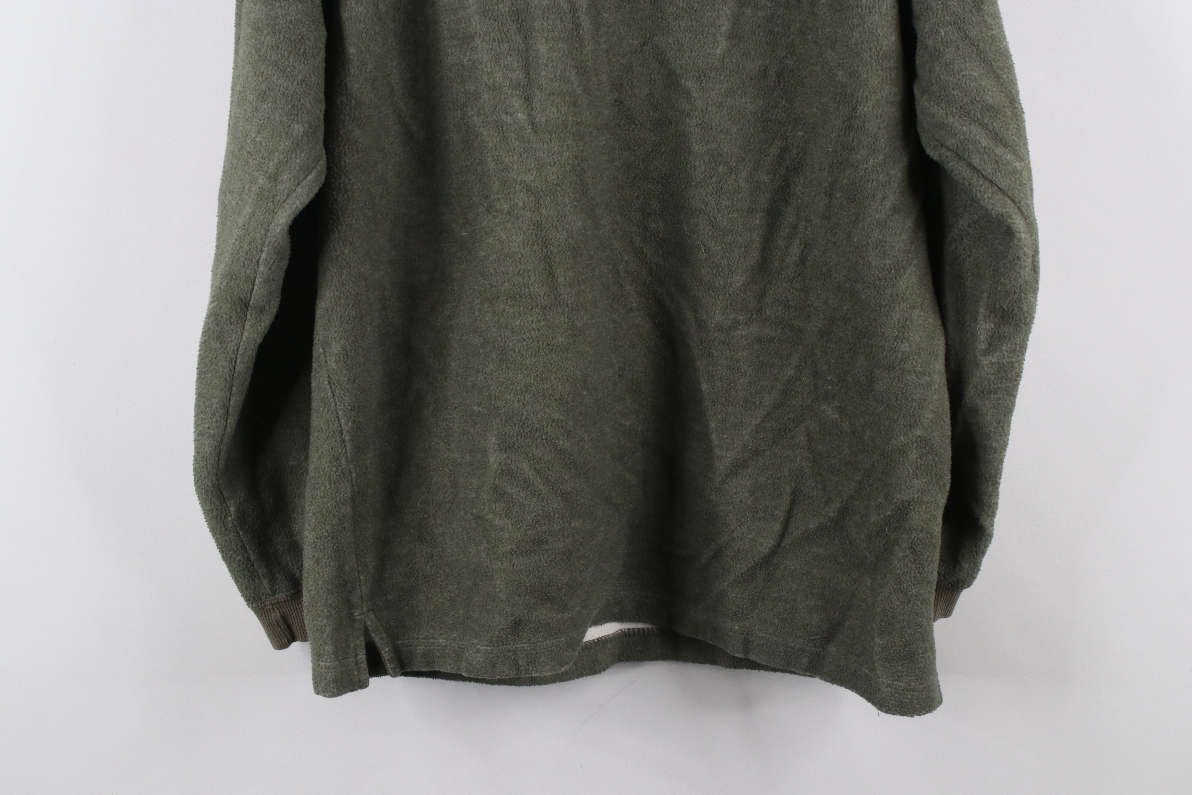 Big Dogs × Vintage Vintage 90s Big Dogs Spell Fleece Henley Sweatshirt Green Size US S / EU 44-46 / 1 - 11 Thumbnail