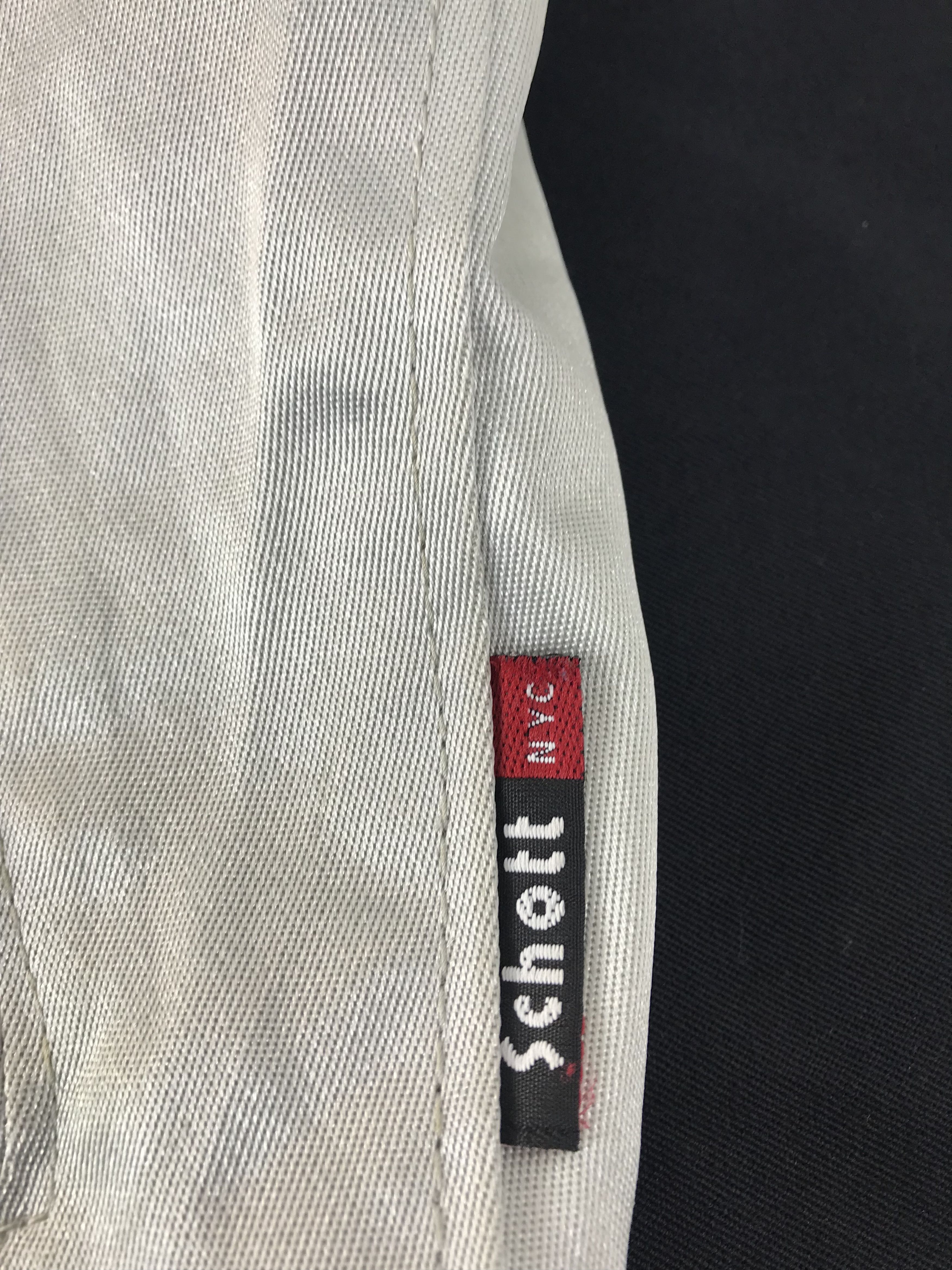 Schott 90s Schott NYC Retro Racer Zipper White Minimalist Jacket Size US M / EU 48-50 / 2 - 7 Thumbnail