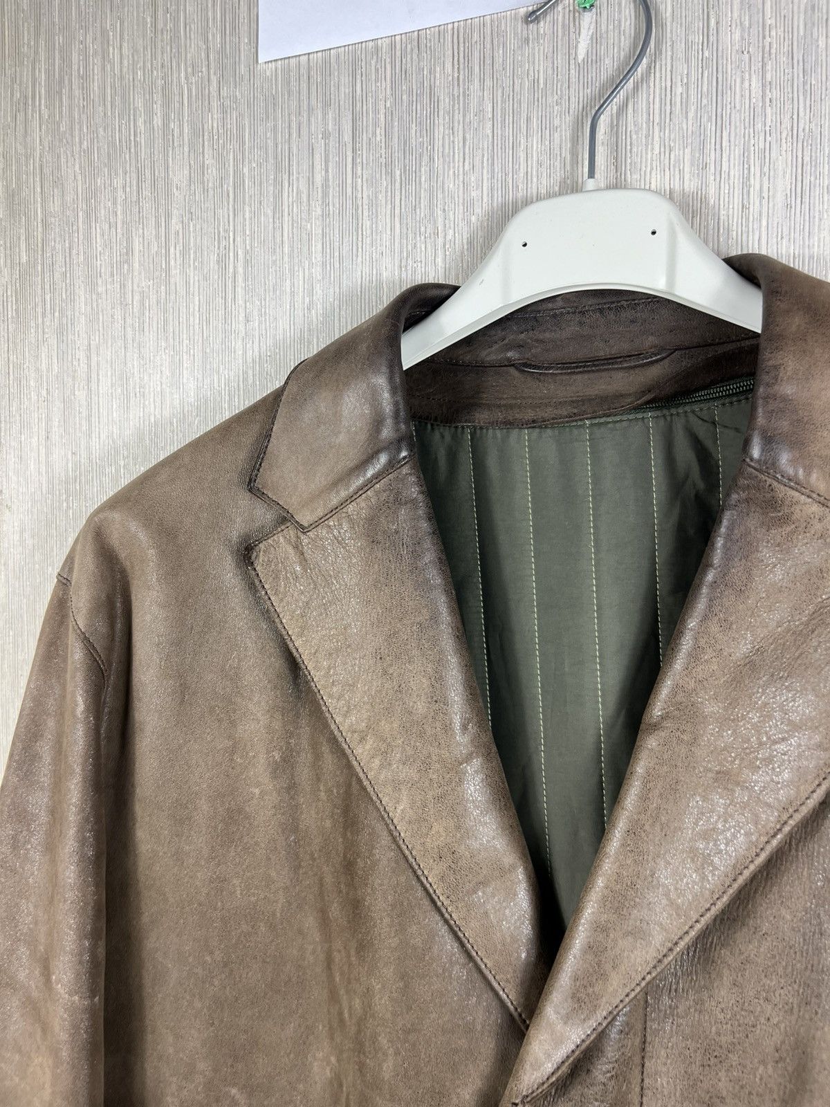 Kenzo Vintage Kenzo leather long coat distressed jacket Size US XL / EU 56 / 4 - 6 Thumbnail